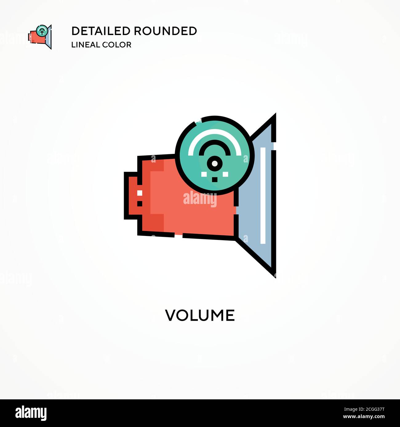 Volume vector icon. Modern vector illustration concepts. Easy to edit ...