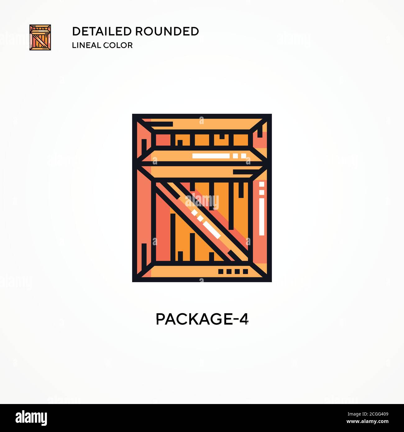 Package-4 vector icon. Modern vector illustration concepts. Easy to ...