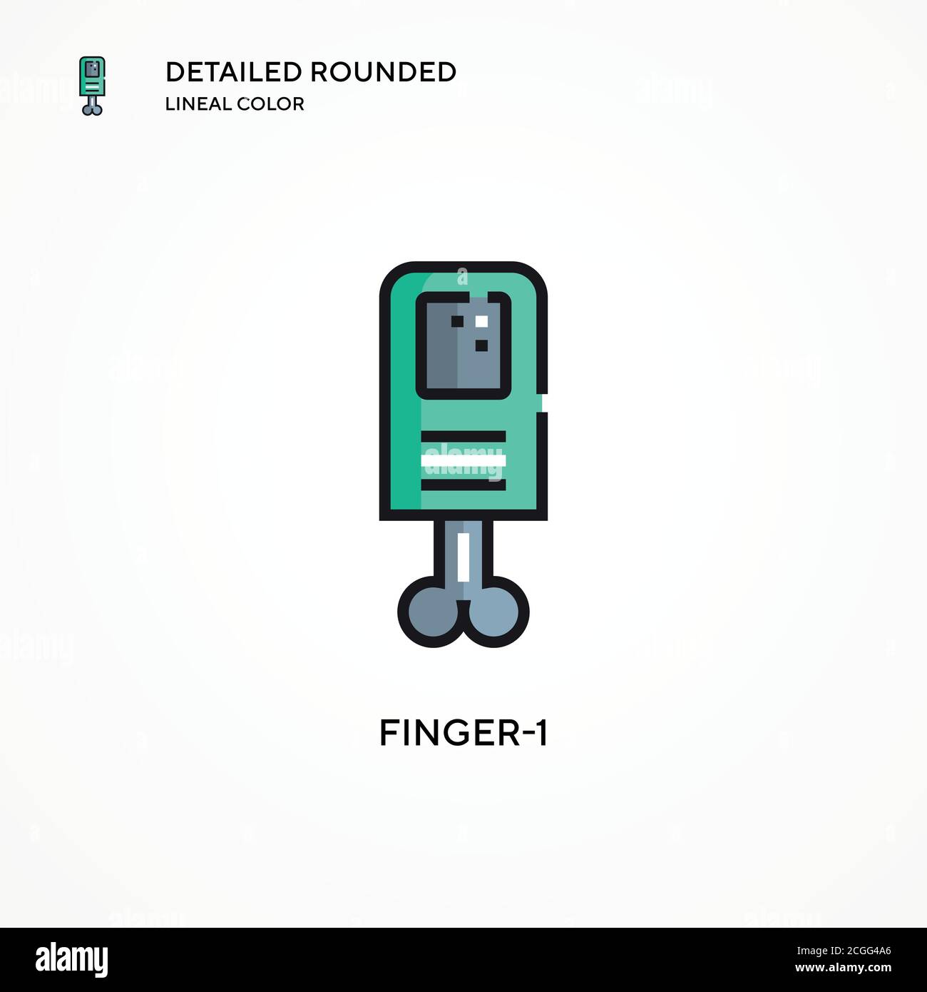 Finger-1 vector icon. Modern vector illustration concepts. Easy to edit ...