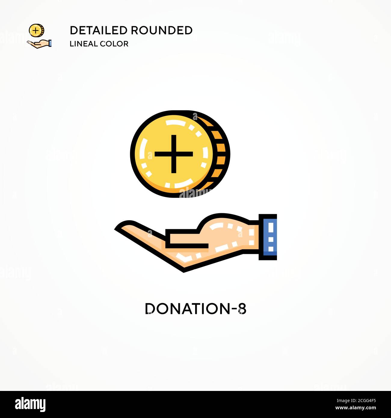 Donation-8 vector icon. Modern vector illustration concepts. Easy to ...