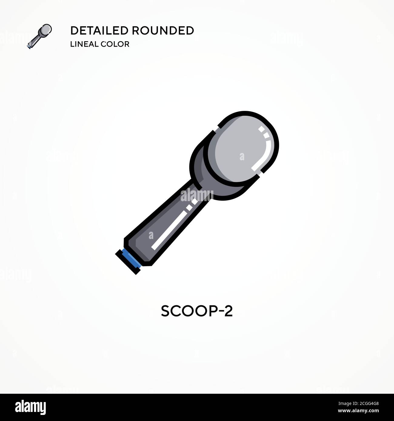 Scoop-2 vector icon. Modern vector illustration concepts. Easy to edit ...