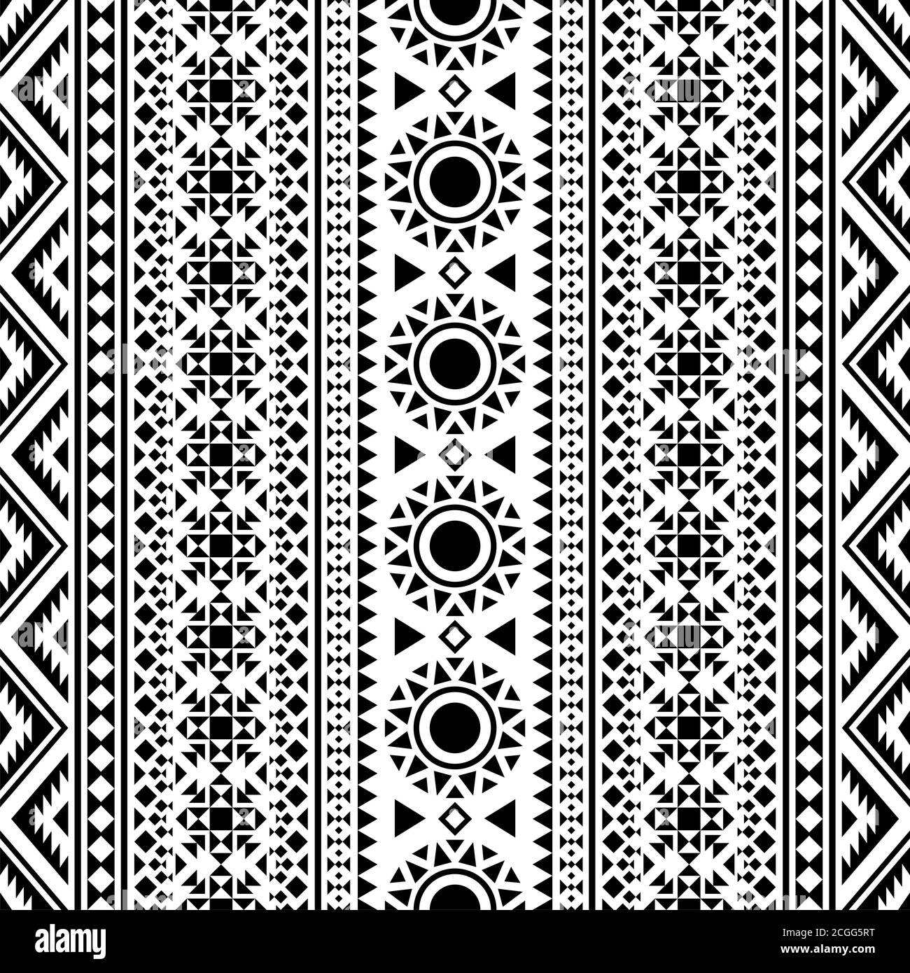Ikat ethnic pattern vector in black and white color Stock Photo - Alamy