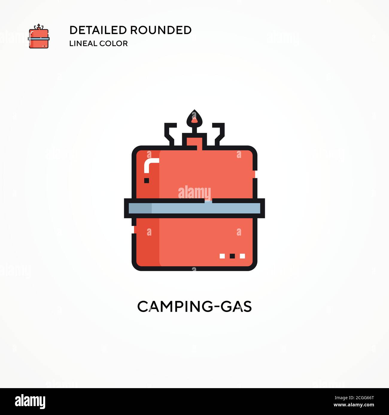 Camping-gas vector icon. Modern vector illustration concepts. Easy to edit and customize. Stock Vector