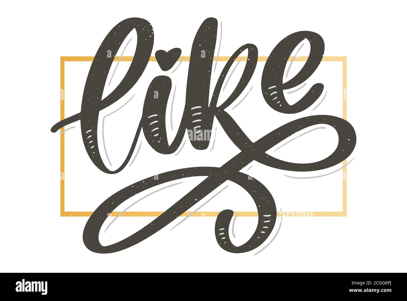 Trendy like letter, great design for any purposes. Hand drawn like ...