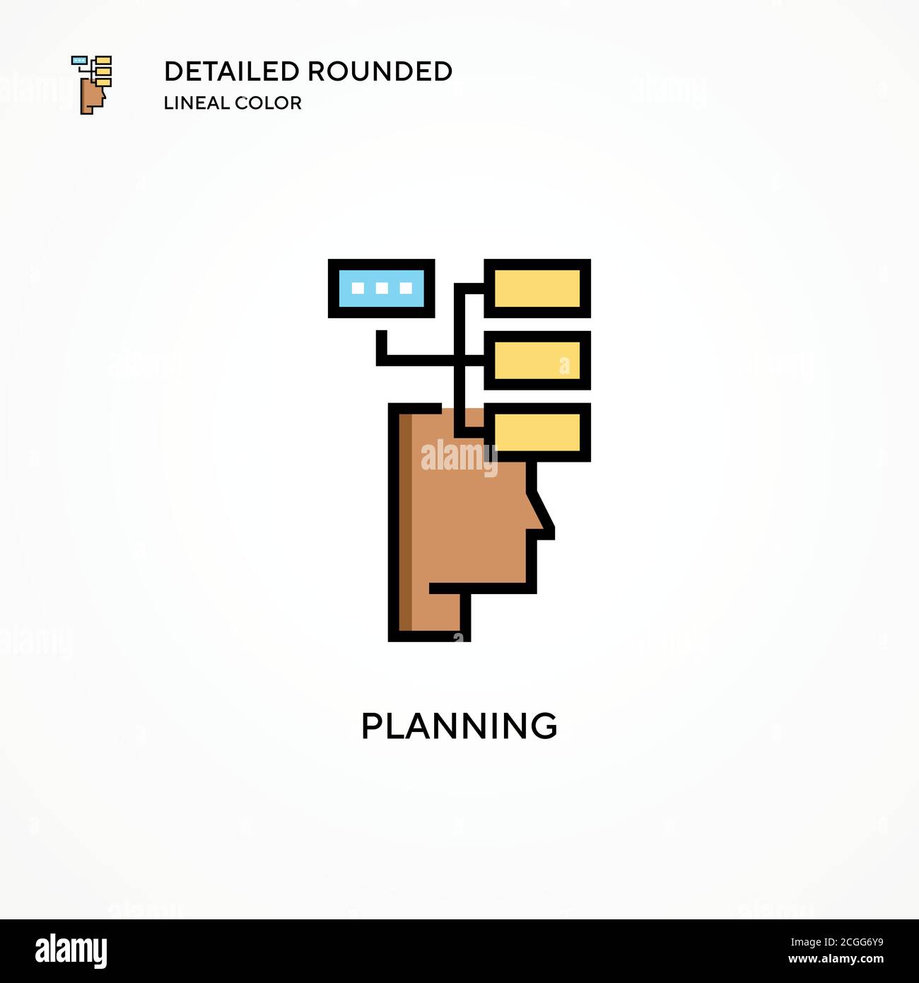 Planning vector icon. Modern vector illustration concepts. Easy to edit ...