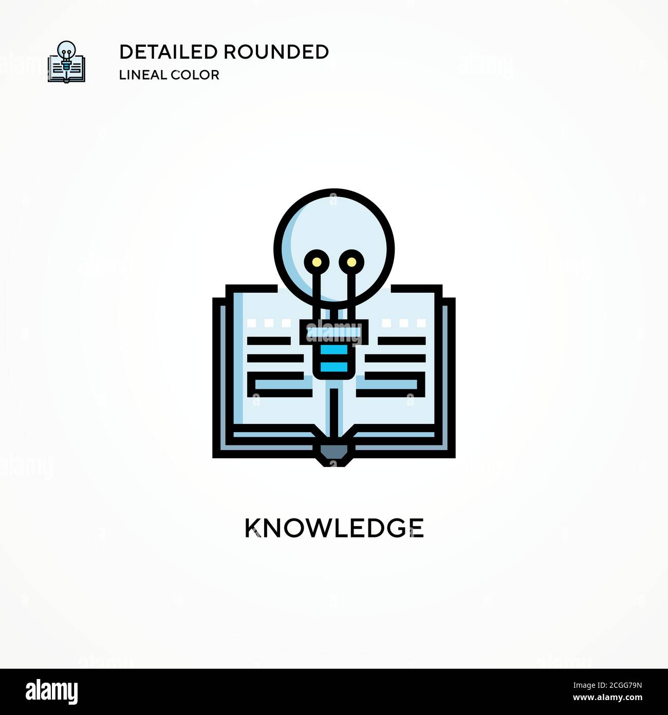 Knowledge vector icon. Modern vector illustration concepts. Easy to ...