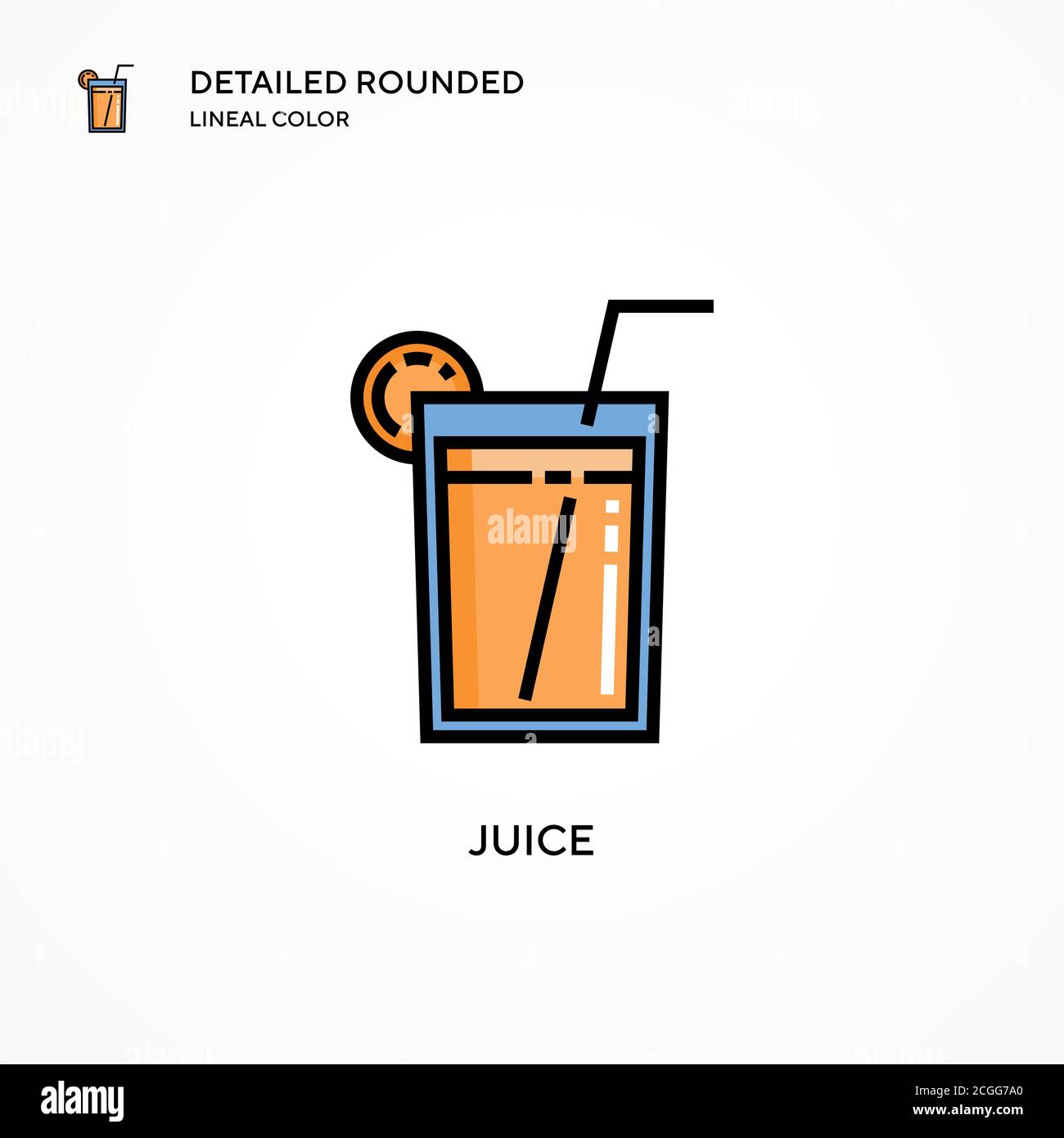 Juice vector icon. Modern vector illustration concepts. Easy to edit ...
