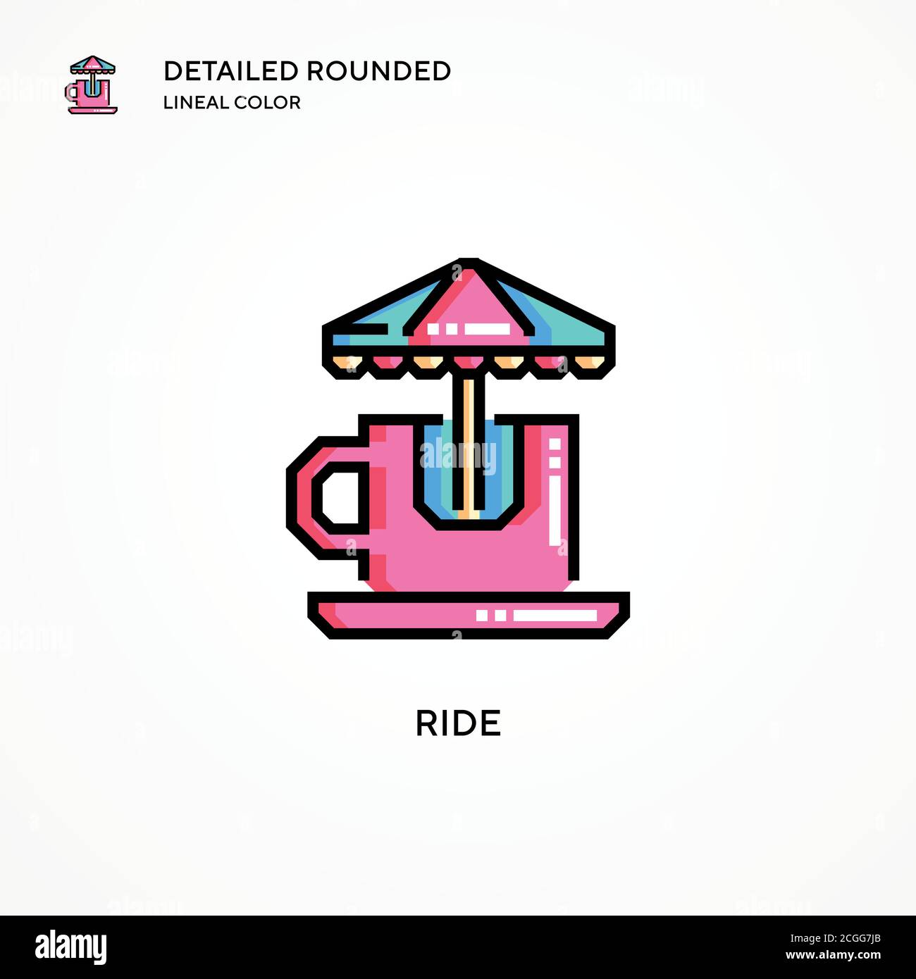 Ride vector icon. Modern vector illustration concepts. Easy to edit and ...