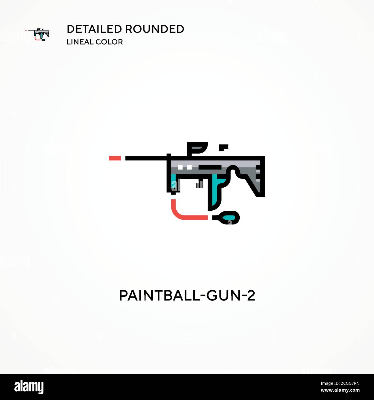 Paintballgun2 vector icon. Modern vector illustration concepts. Easy
