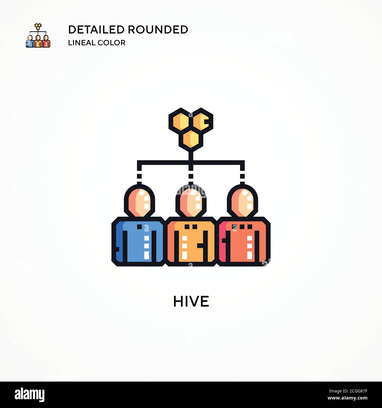 Hive vector icon. Modern vector illustration concepts. Easy to edit and ...