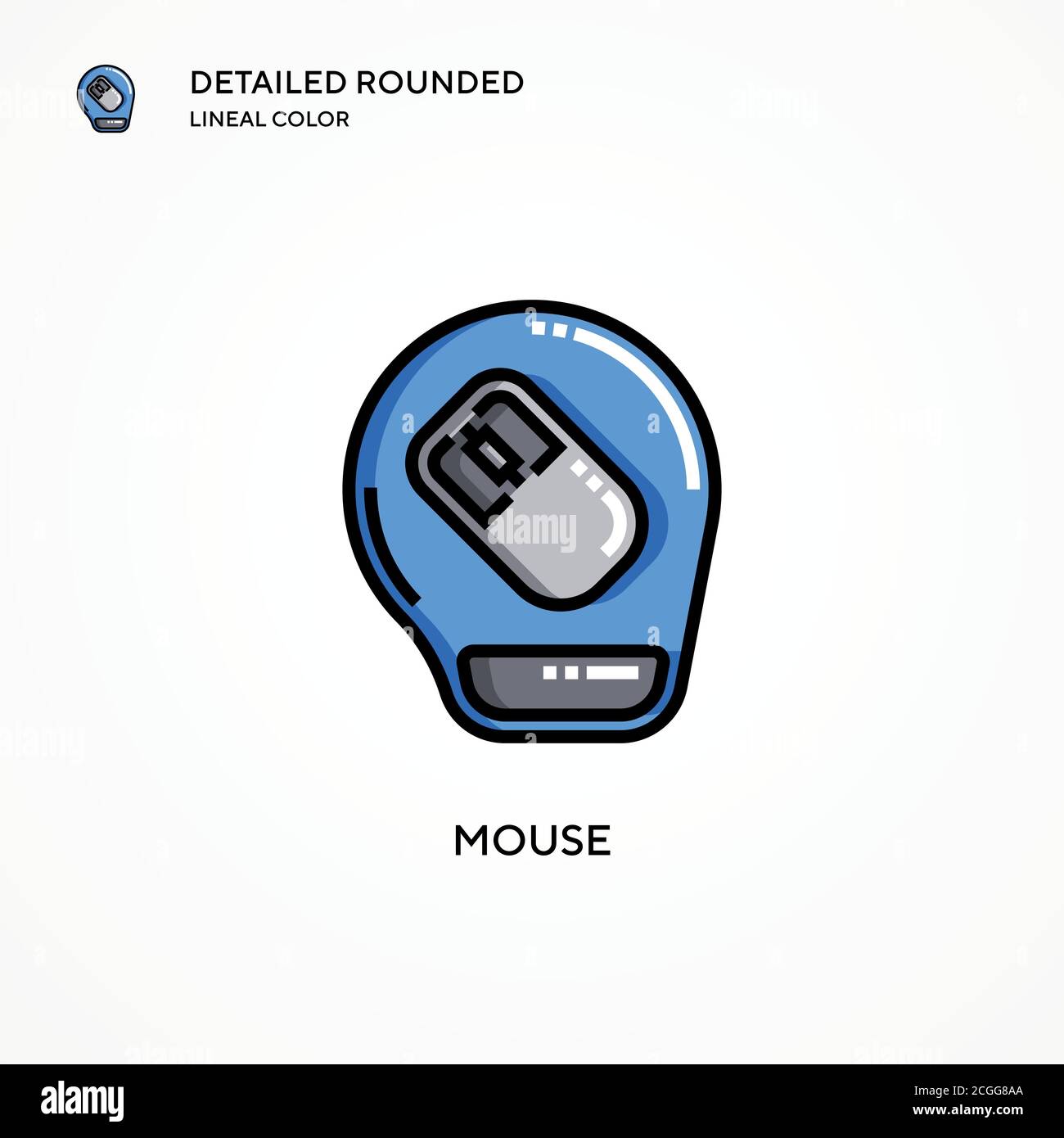 Mouse vector icon. Modern vector illustration concepts. Easy to edit ...
