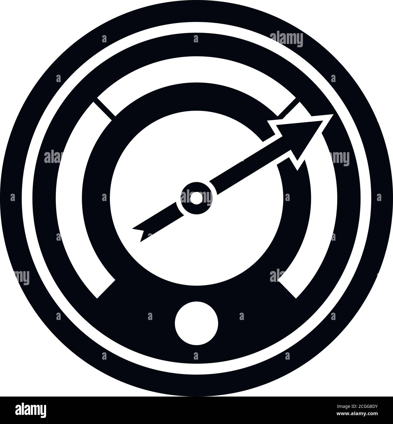 Arrow barometer icon. Simple illustration of arrow barometer vector ...