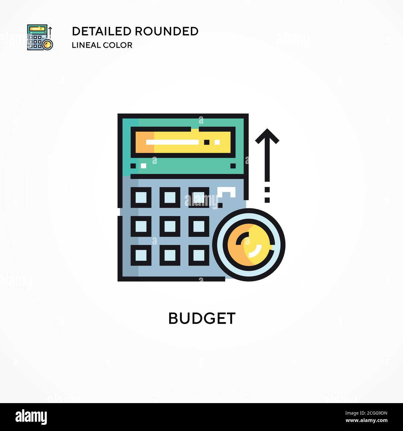 Budget vector icon. Modern vector illustration concepts. Easy to edit ...