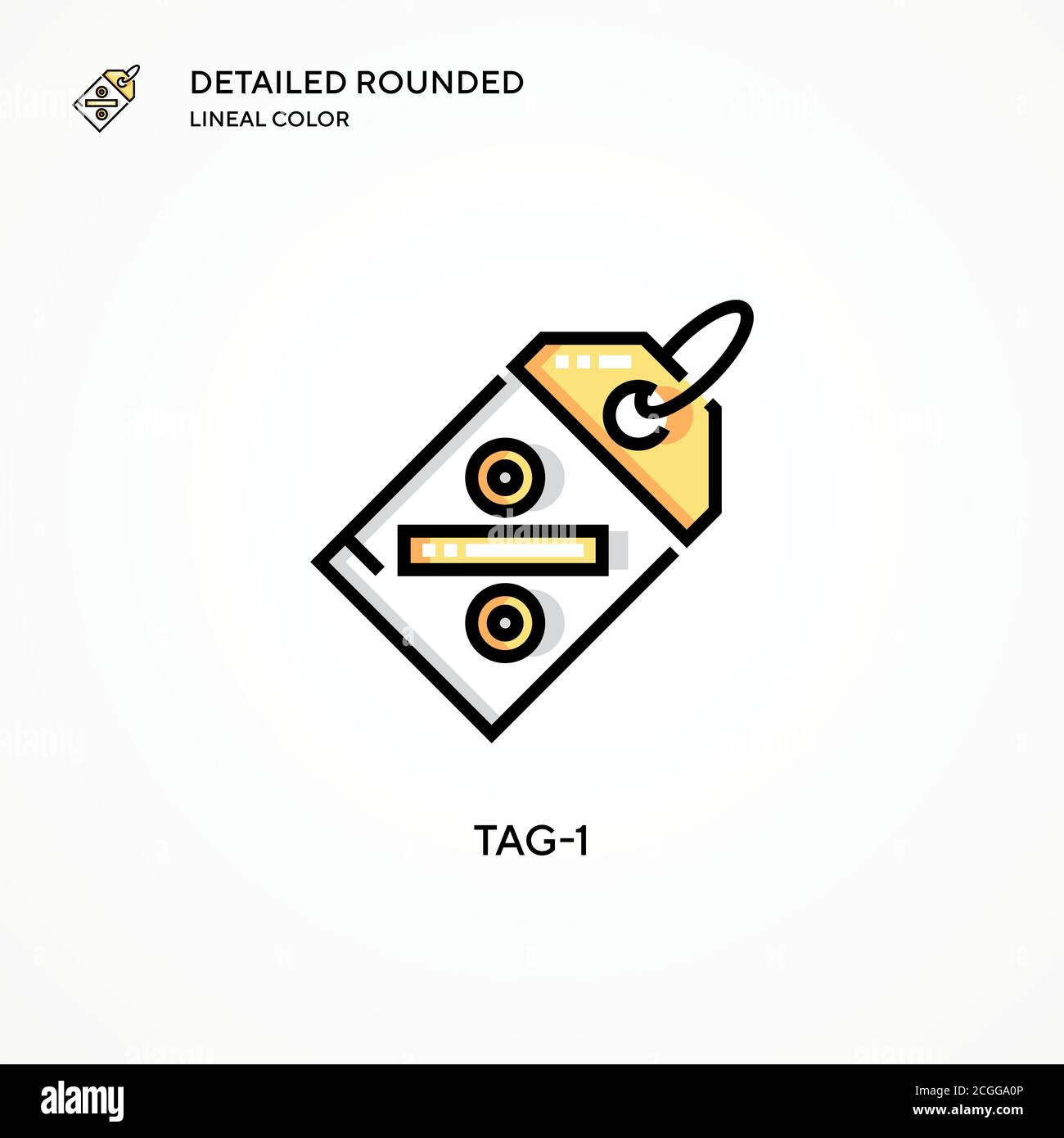 Tag-1 vector icon. Modern vector illustration concepts. Easy to edit ...