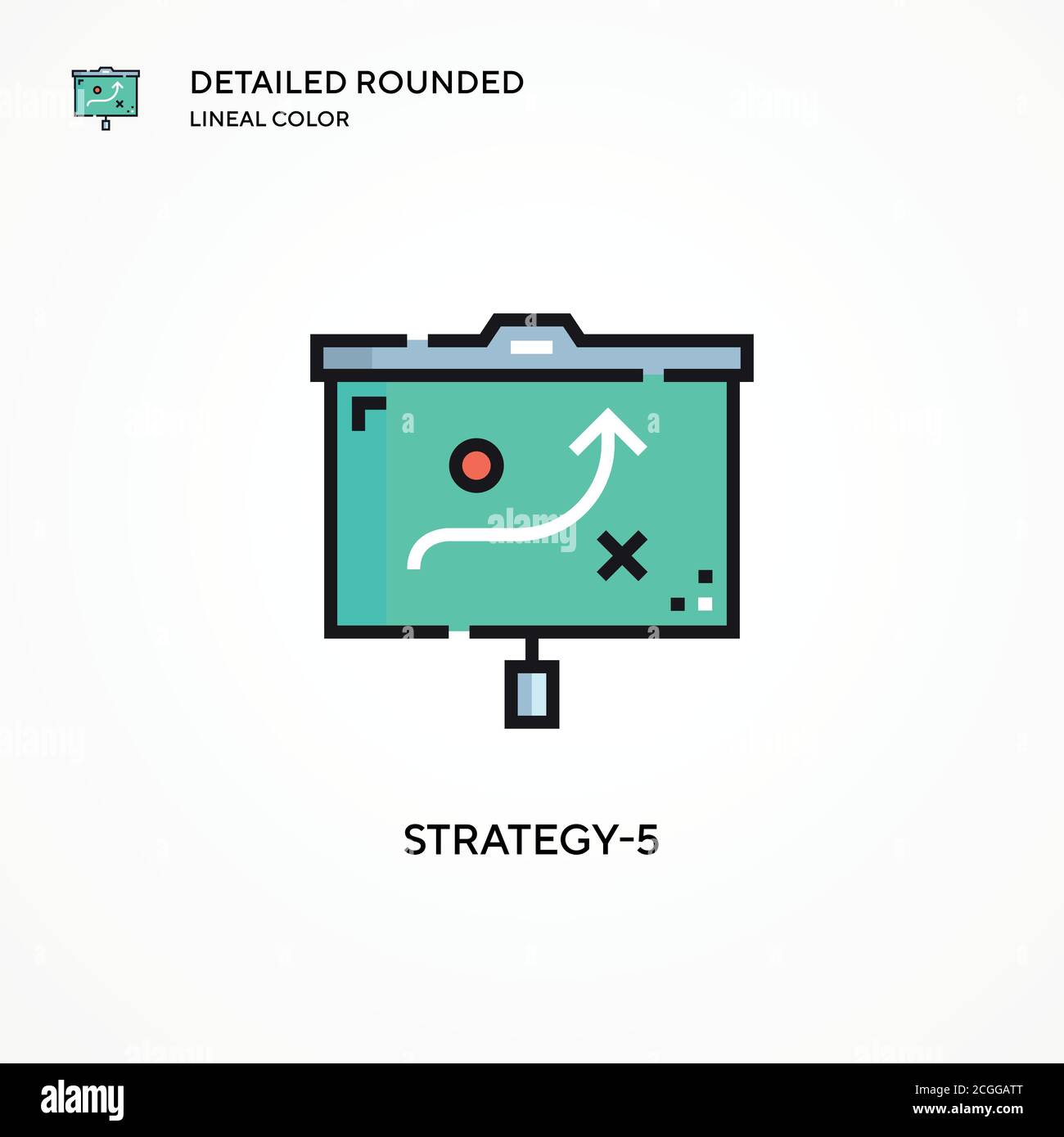 Strategy-5 vector icon. Modern vector illustration concepts. Easy to ...