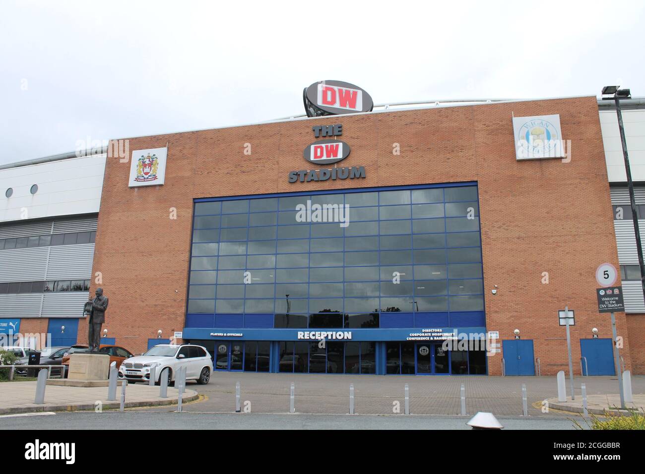 Wigan Athletic's sports stadium is the 25,138 capacity DW Stadium Stock Photo