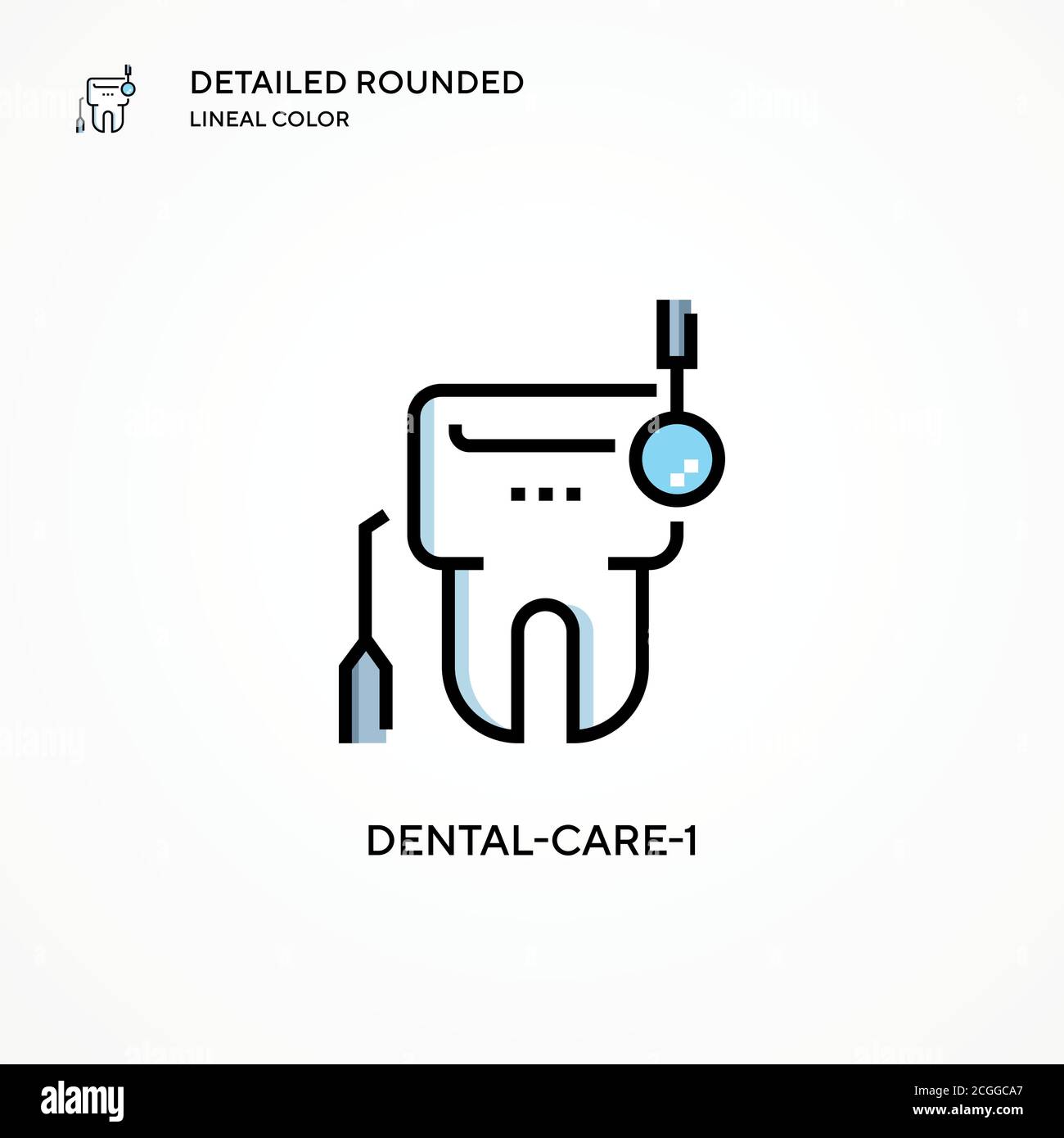 Dental-care-1 vector icon. Modern vector illustration concepts. Easy to edit and customize. Stock Vector