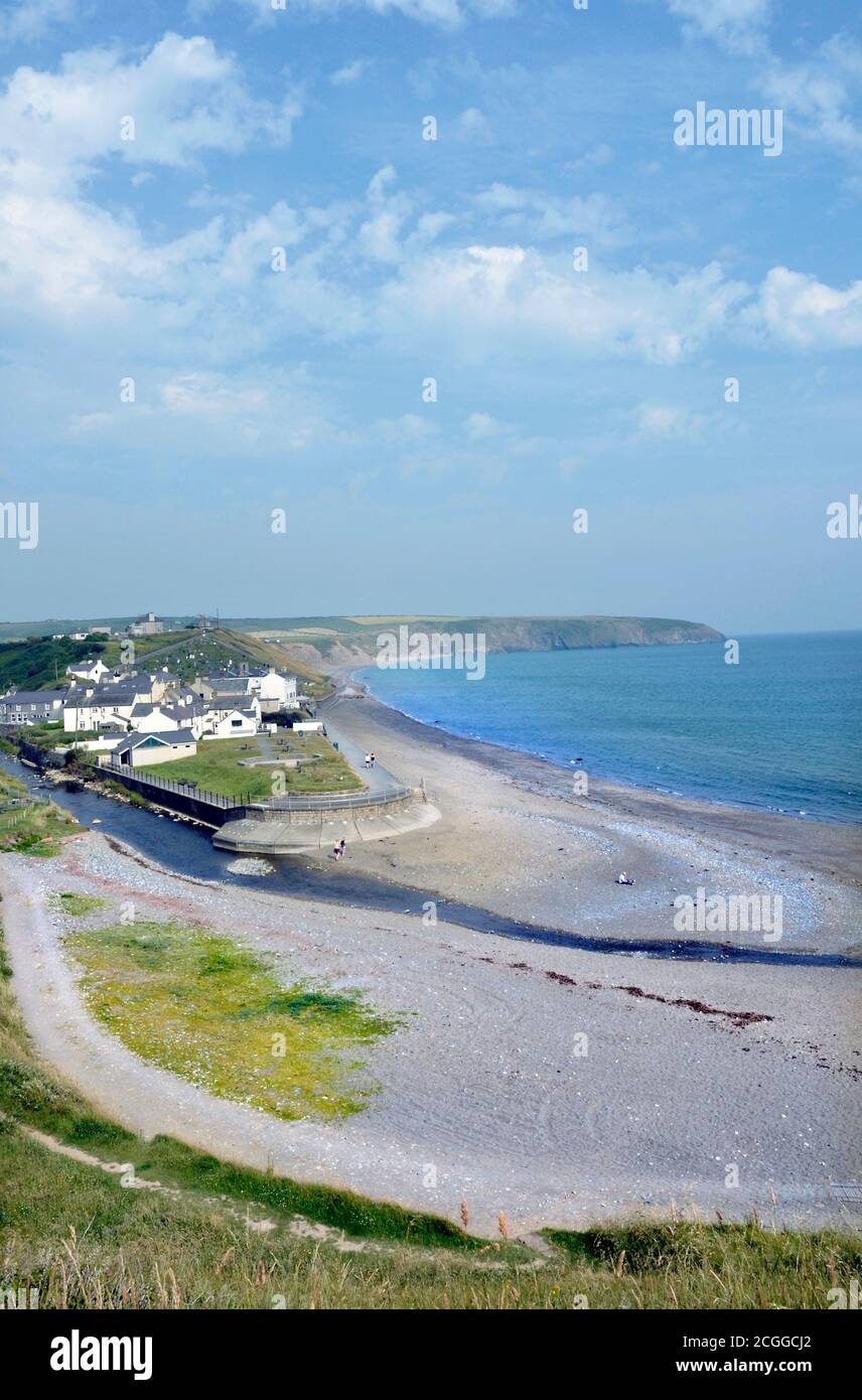 Aberdaron Beach & Porth Simdde Llyn Peninsua Wales Stock Photo