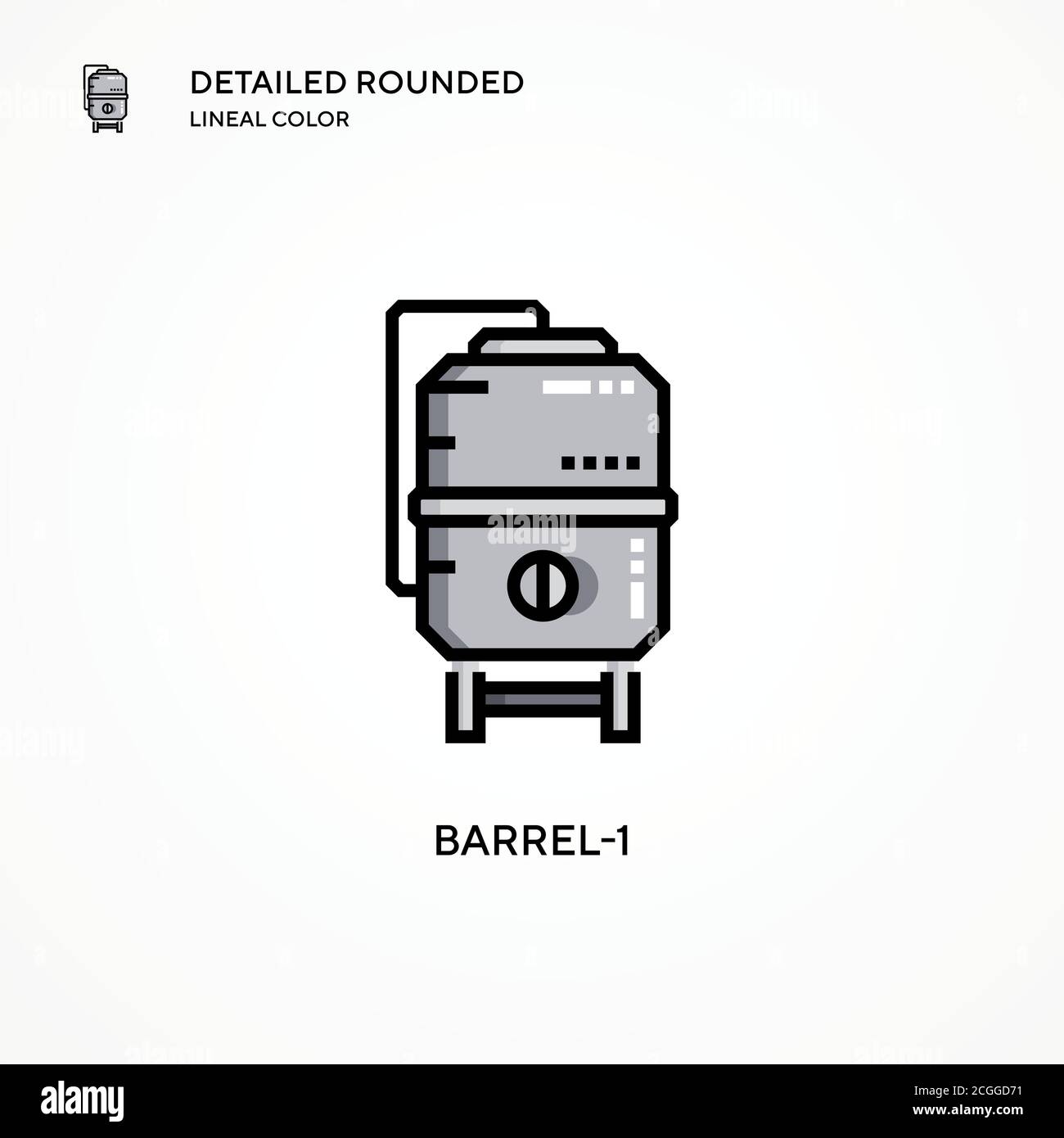Barrel-1 vector icon. Modern vector illustration concepts. Easy to edit and customize. Stock Vector