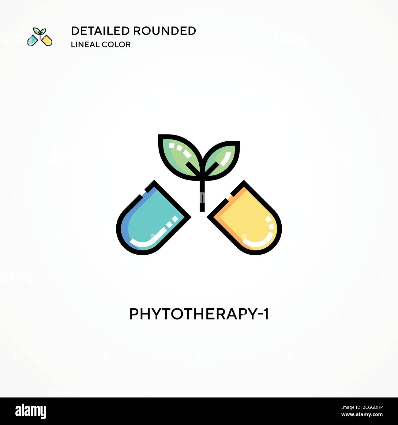 Phytotherapy-1 vector icon. Modern vector illustration concepts. Easy to edit and customize. Stock Vector