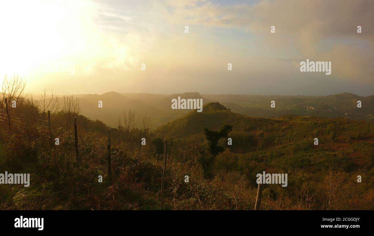 Hills in South italy -Europe Stock Photo