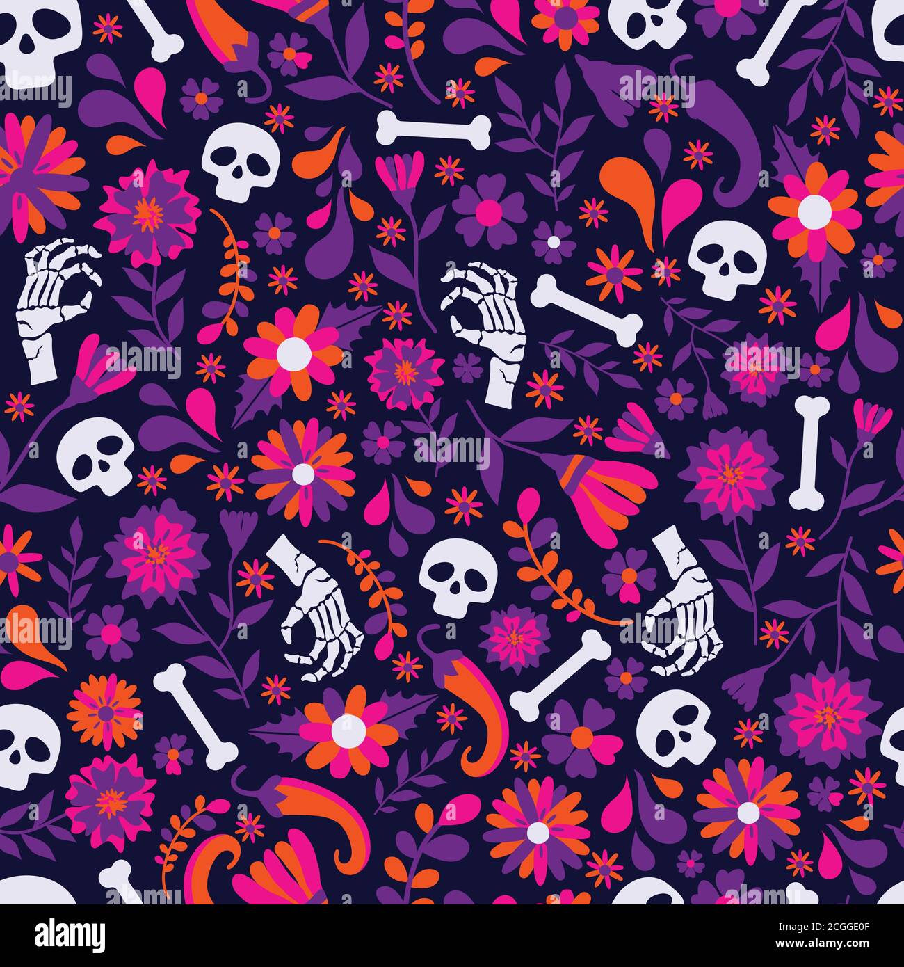 Seamless vector pattern with mexican elements. Perfect artistic ...