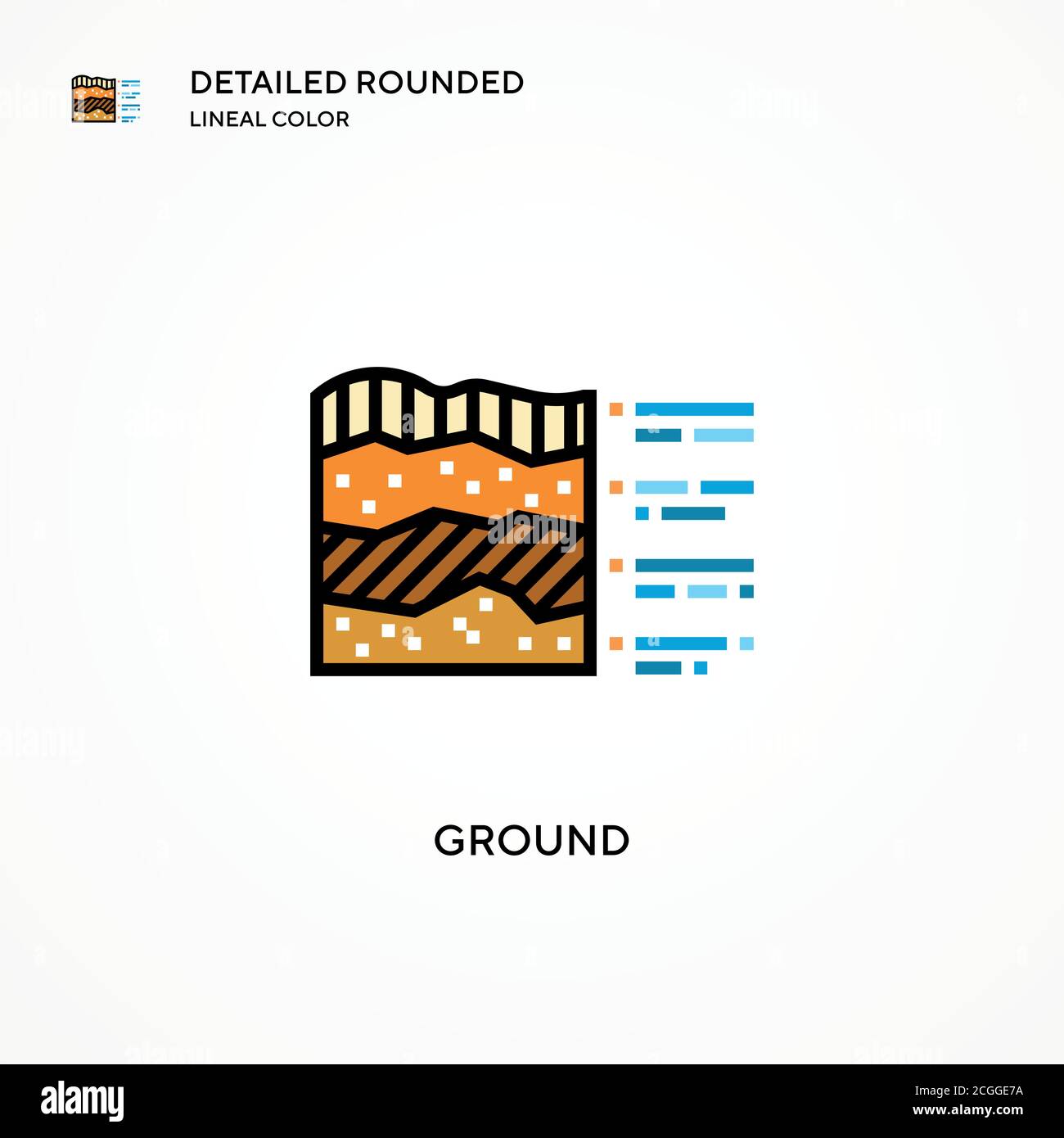 Ground vector icon. Modern vector illustration concepts. Easy to edit ...