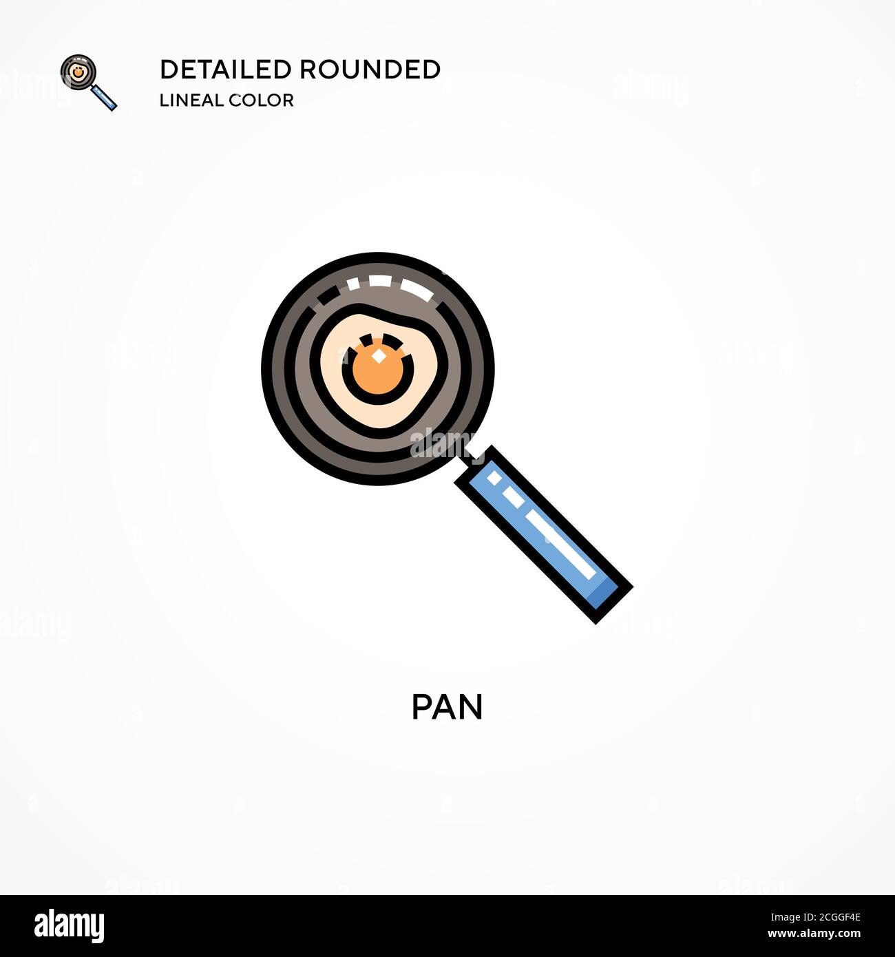 Pan vector icon. Modern vector illustration concepts. Easy to edit and ...
