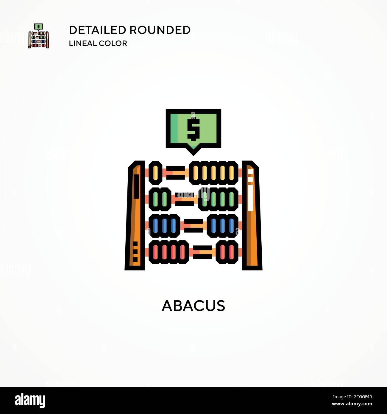Abacus vector icon. Modern vector illustration concepts. Easy to edit ...