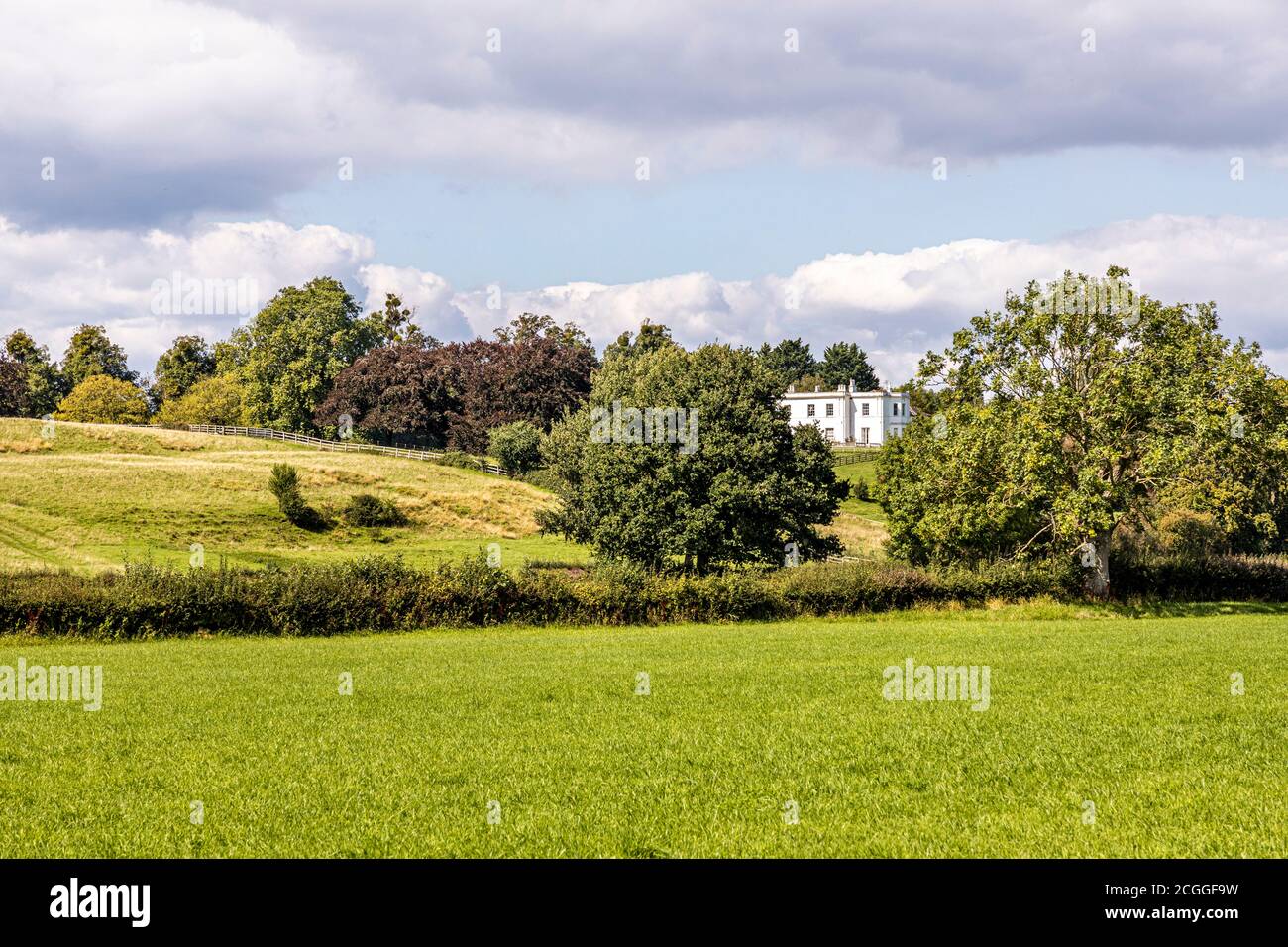 19th century Maisemore Park near the Severn Vale village of Maisemore, Gloucestershire UK Stock Photo