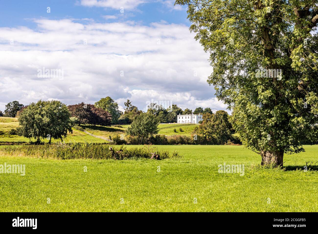 19th century Maisemore Park near the Severn Vale village of Maisemore, Gloucestershire UK Stock Photo
