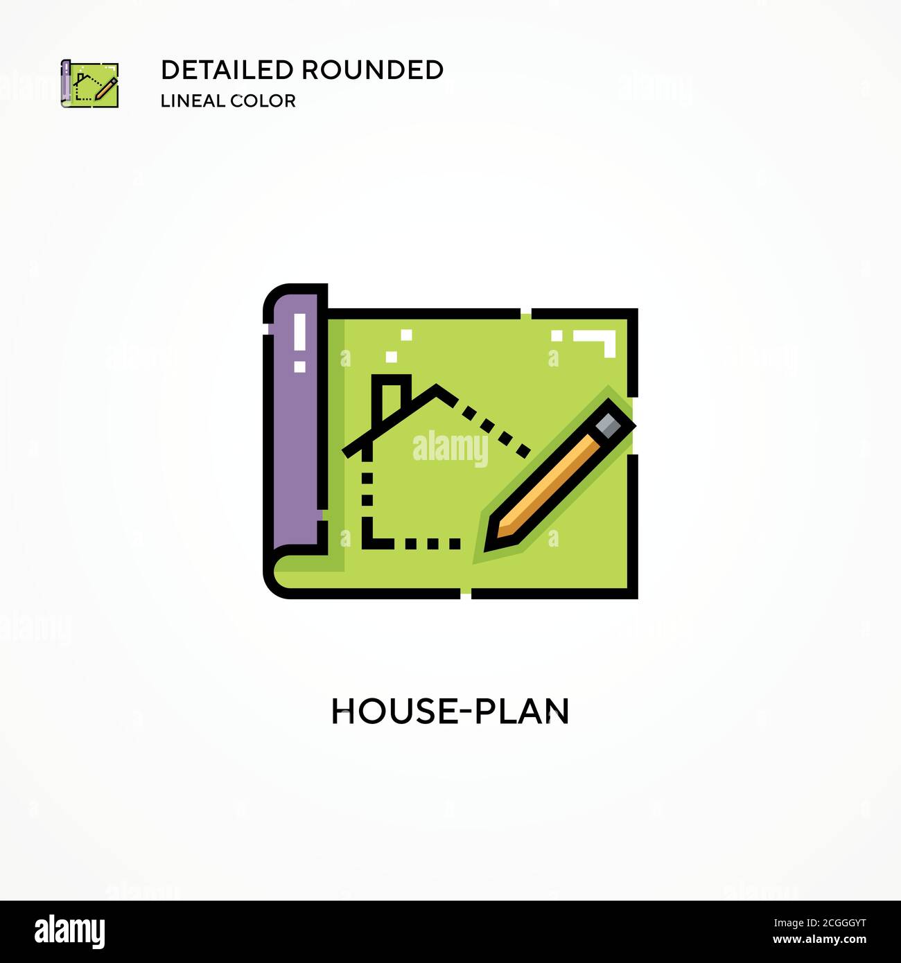 House-plan vector icon. Modern vector illustration concepts. Easy to ...