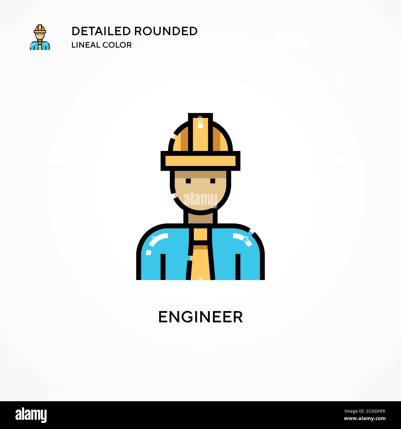 Engineer vector icon. Modern vector illustration concepts. Easy to edit ...