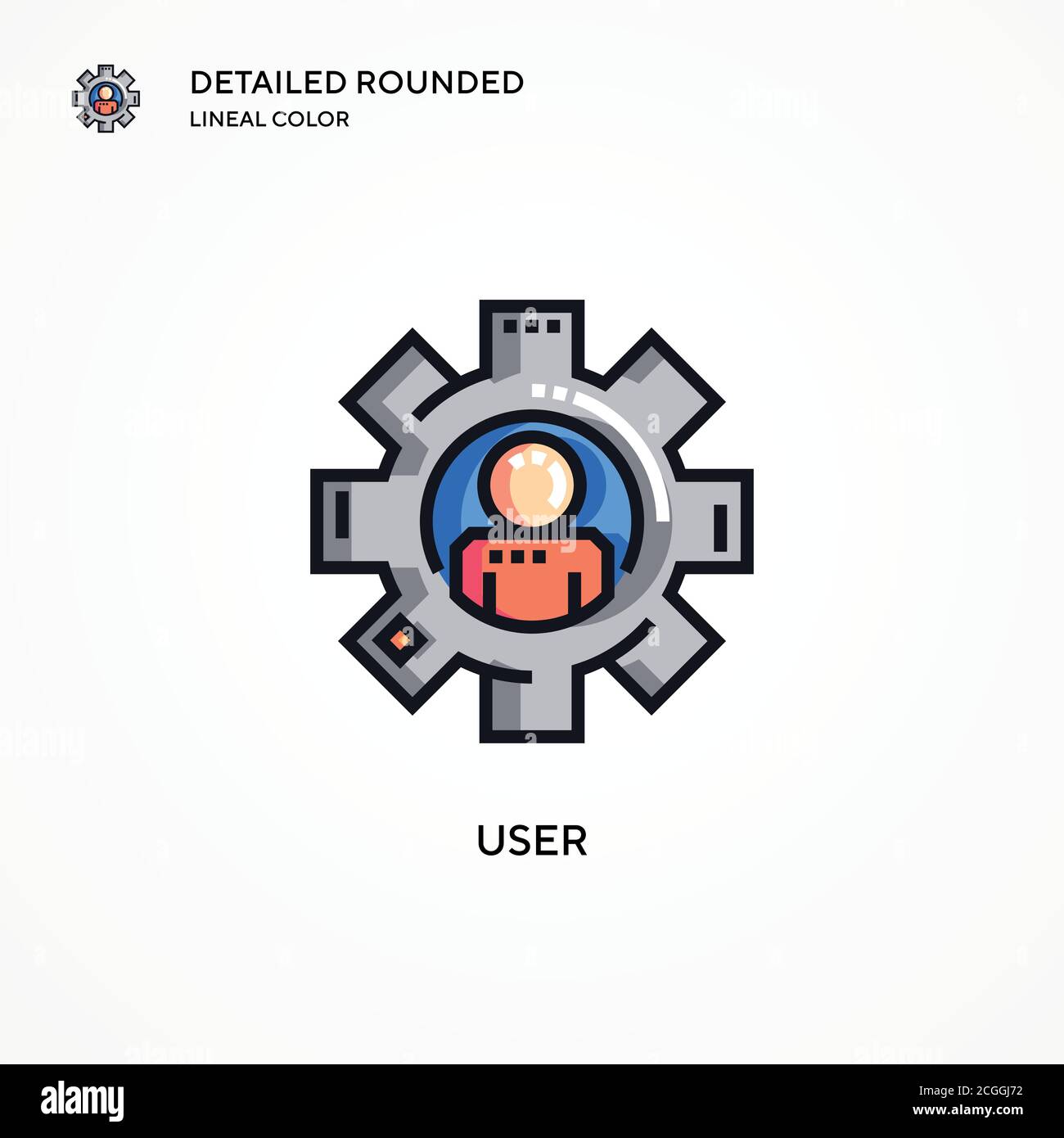 User vector icon. Modern vector illustration concepts. Easy to edit and ...