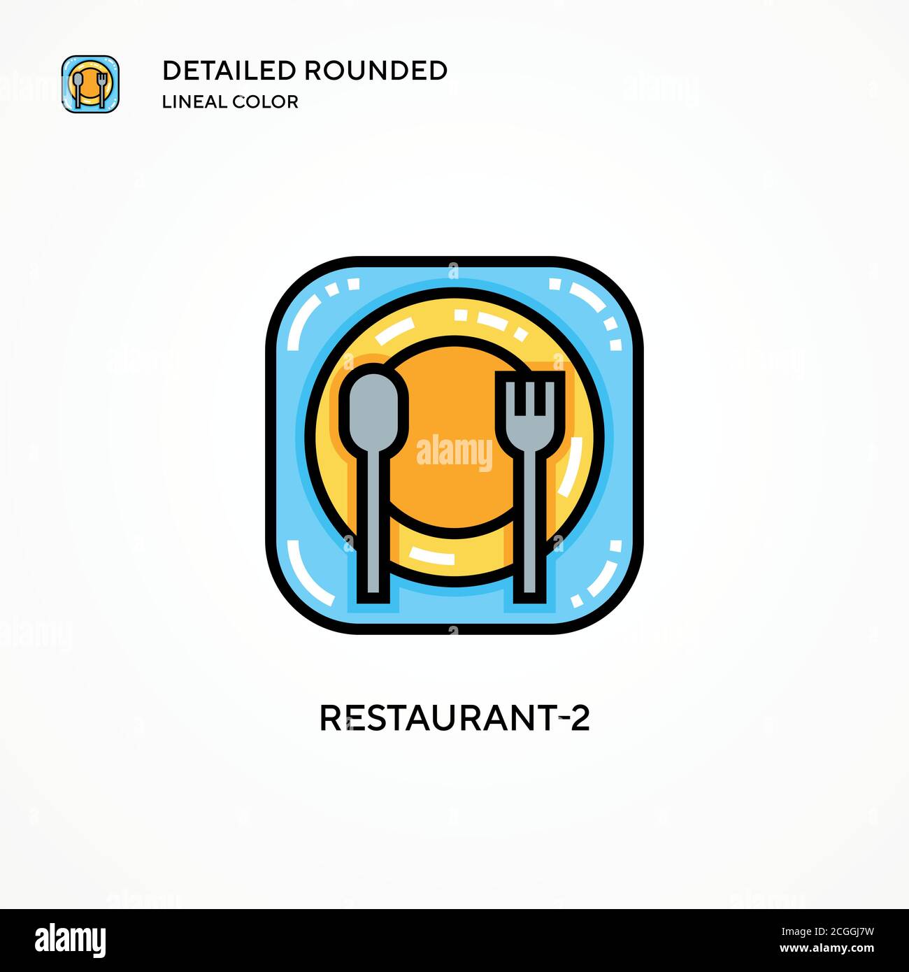 Restaurant-2 vector icon. Modern vector illustration concepts. Easy to edit and customize. Stock Vector