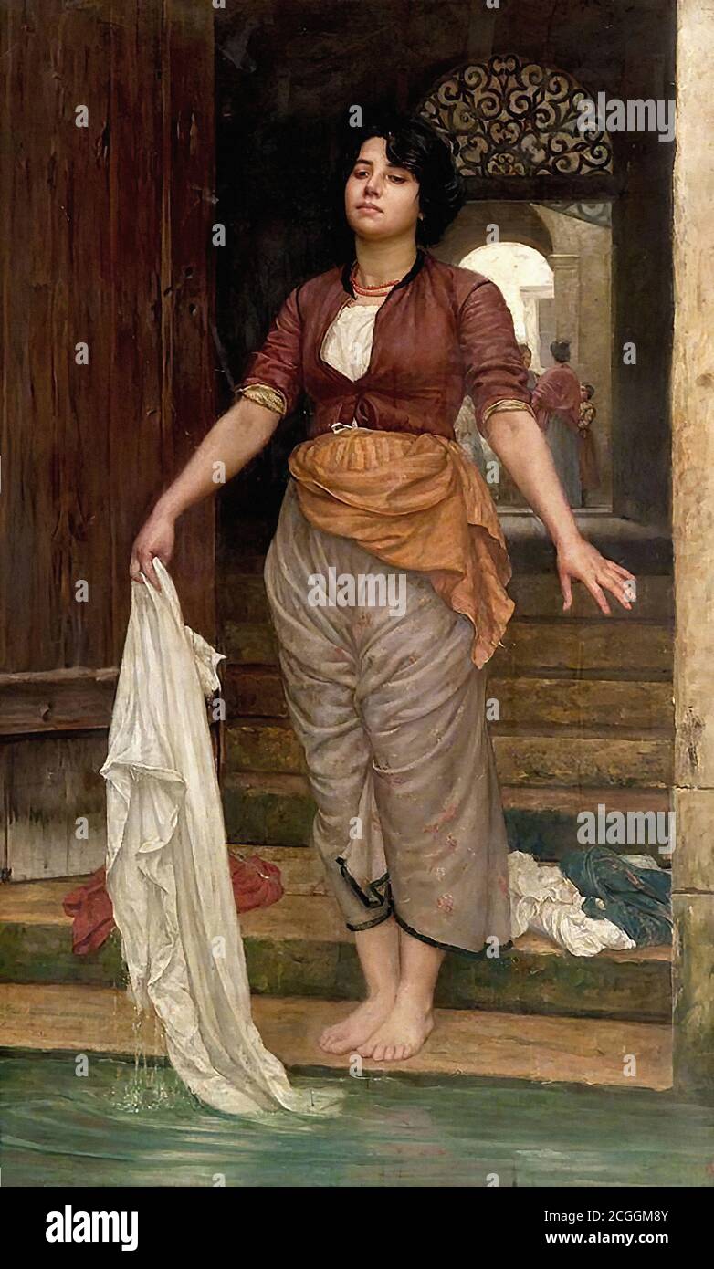 Prinsep Valentine Cameron - in a Street in Venice - British School - 19th  Century Stock Photo