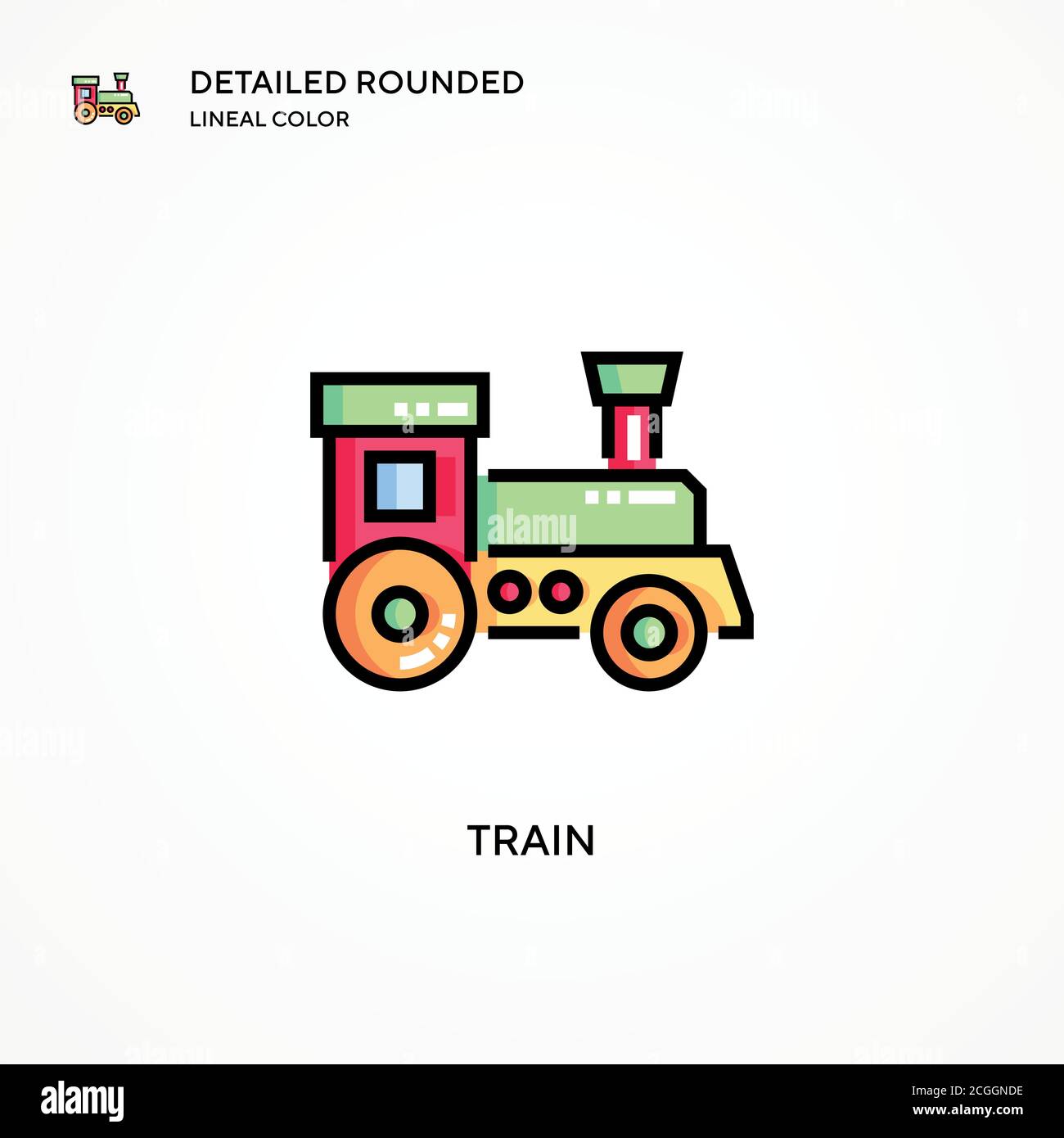 Train vector icon. Modern vector illustration concepts. Easy to edit ...
