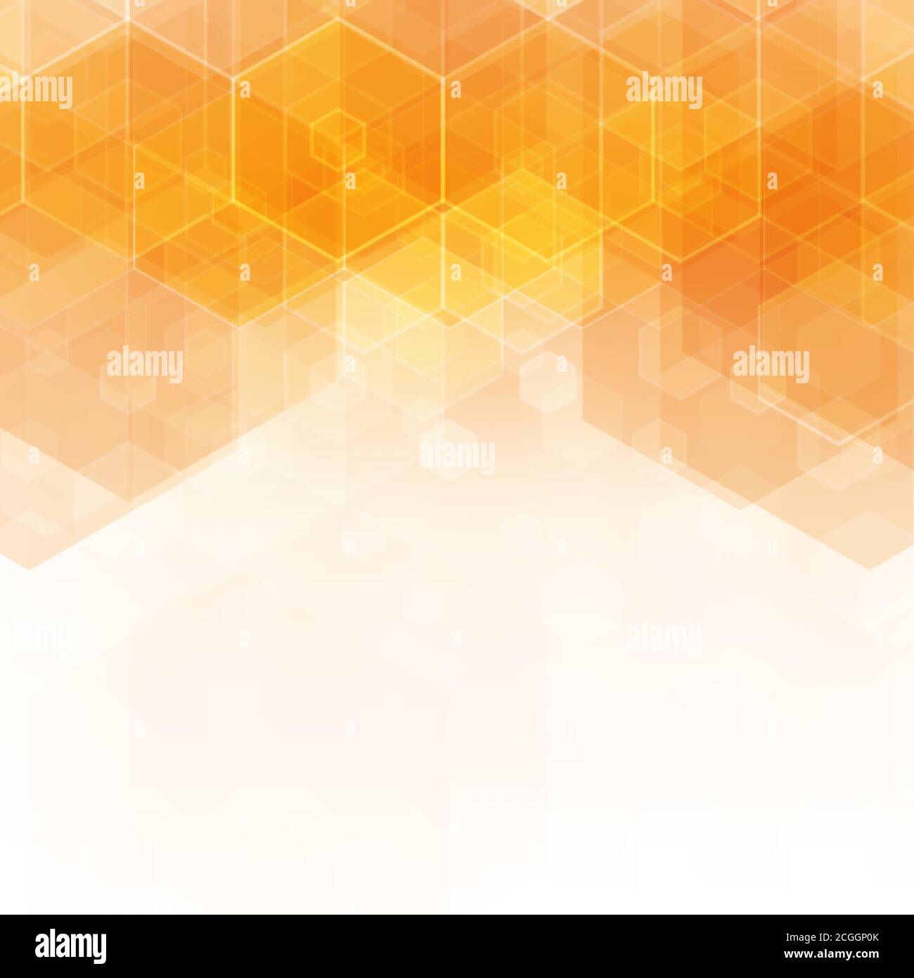 abstract illustration vector hexagon background orange. eps 10 Stock ...