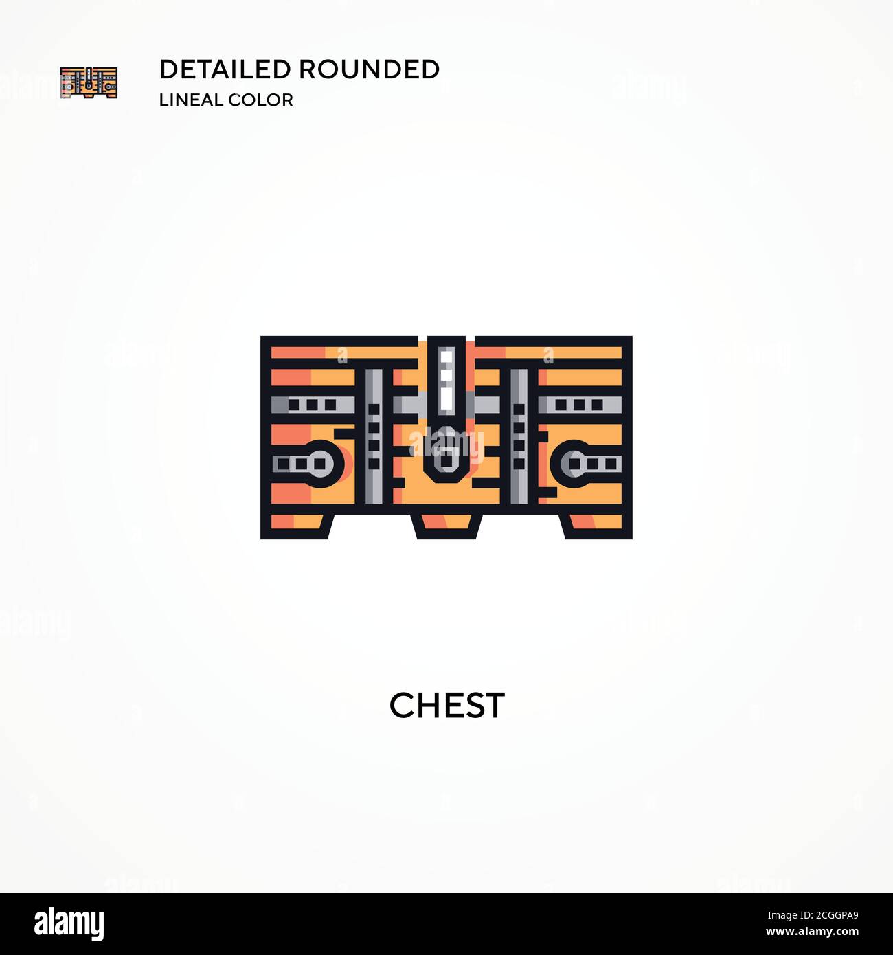 Chest vector icon. Modern vector illustration concepts. Easy to edit ...