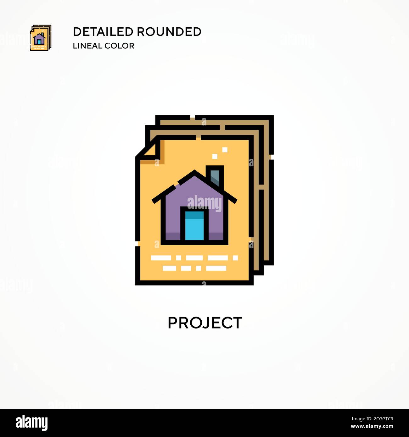 Project vector icon. Modern vector illustration concepts. Easy to edit ...