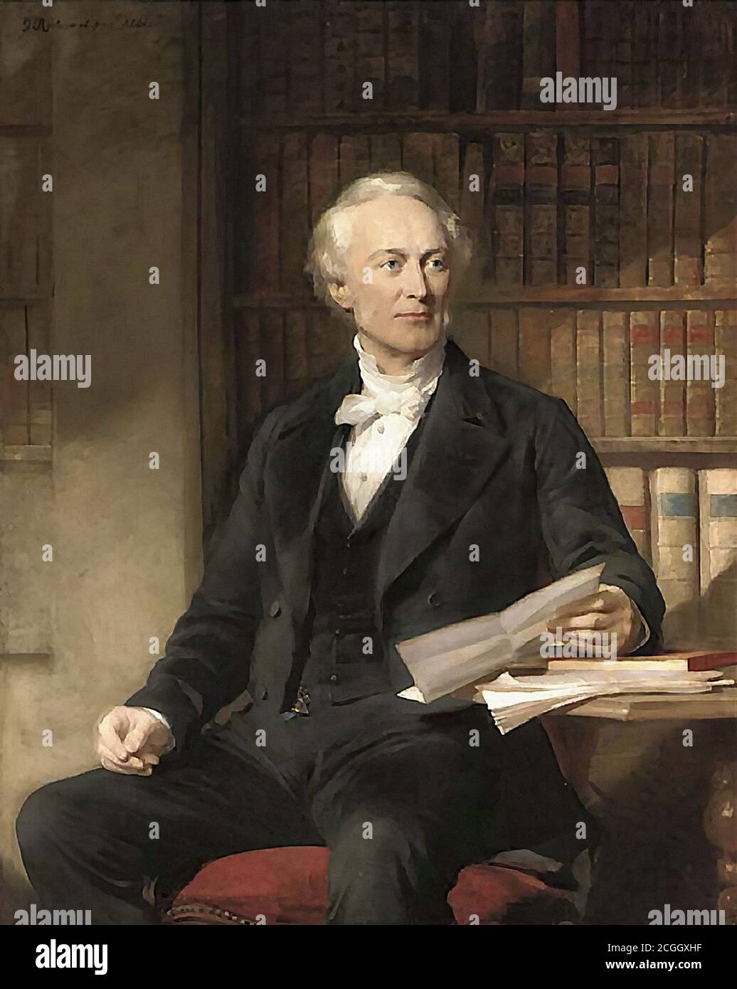 Richmond George - Portrait of Octavius Wigram - British School - 19th  Century Stock Photo