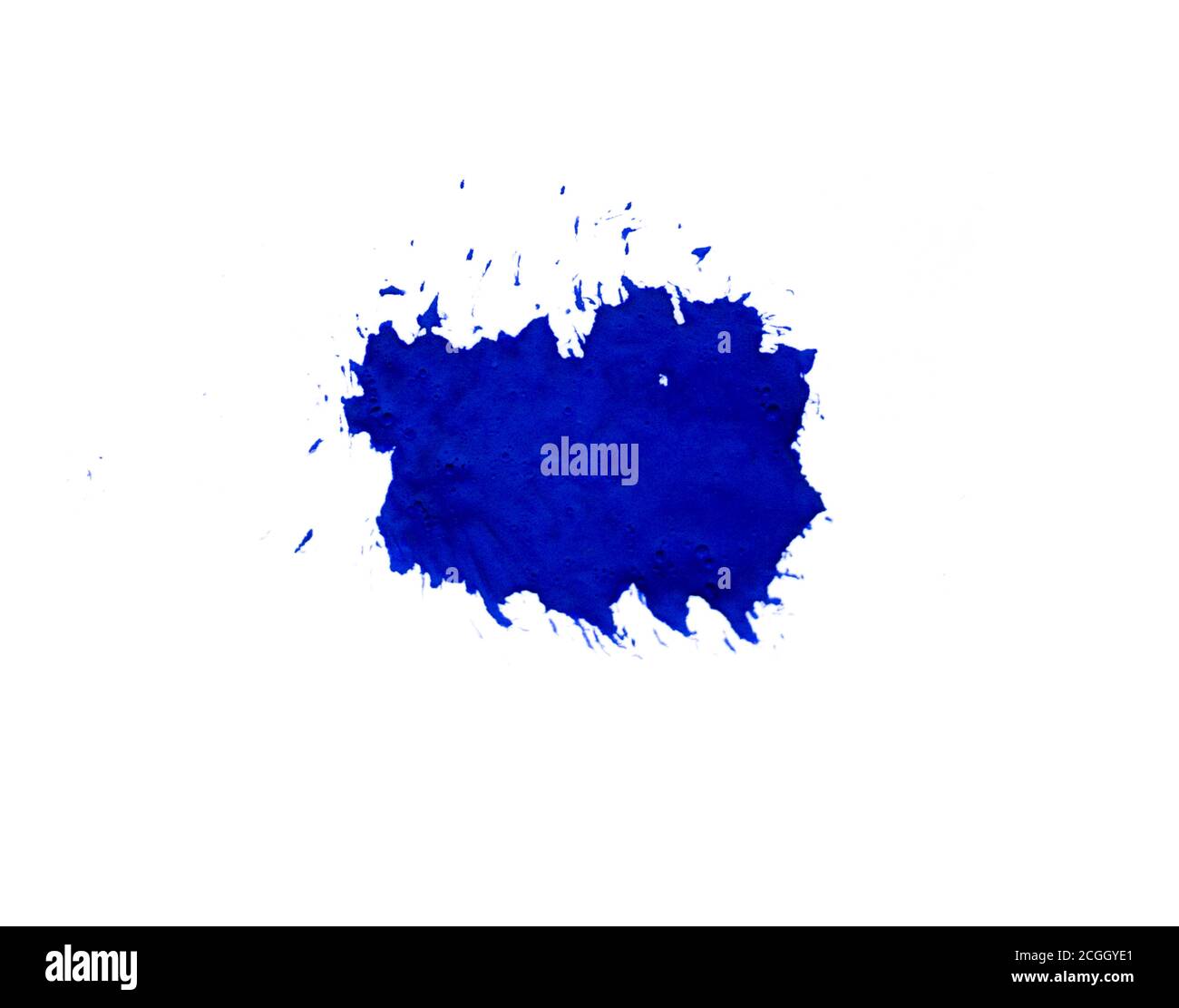 Brush blue strokes with watercolor paint, white background Stock Photo Alamy
