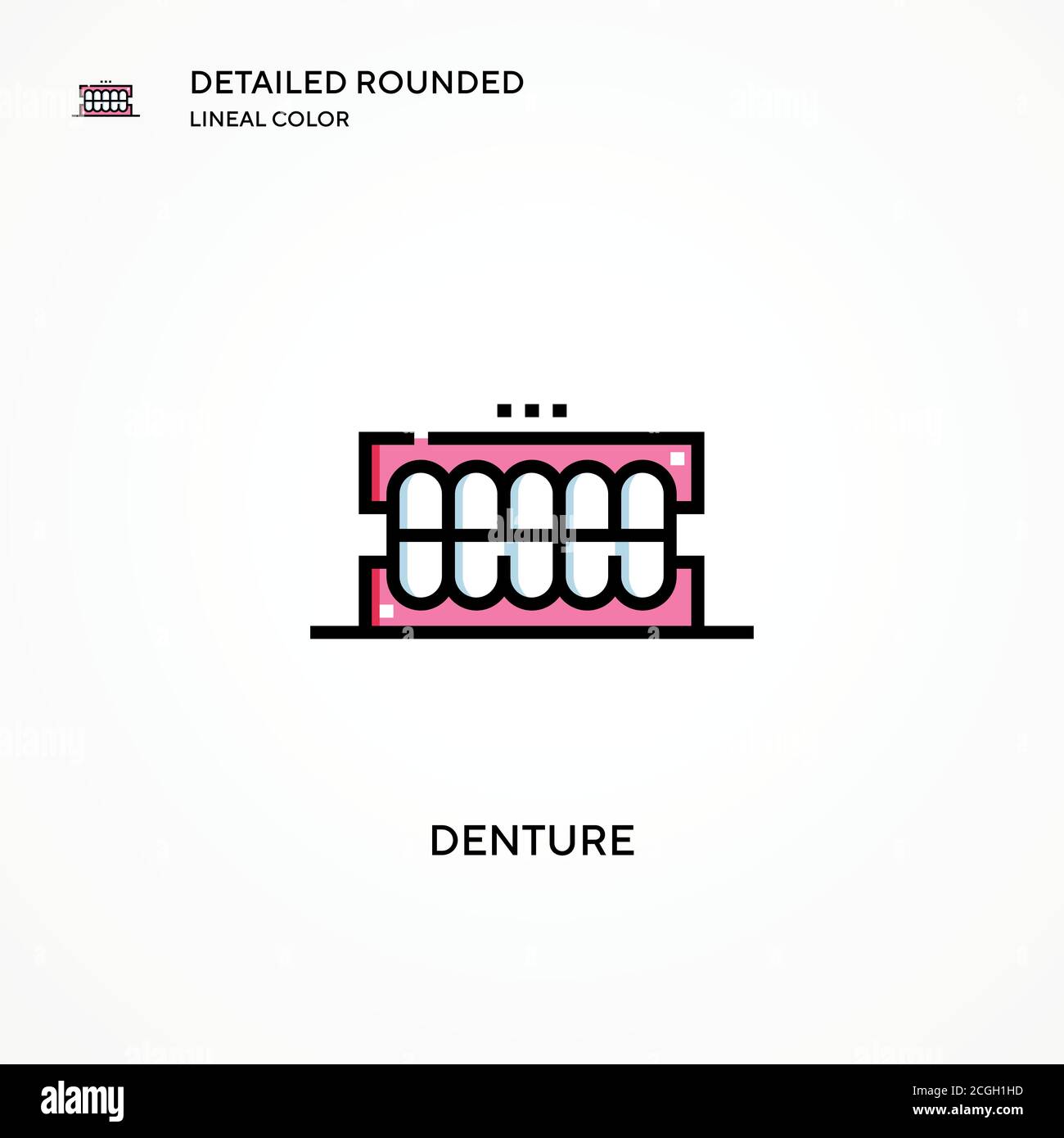 Elderly smile teeth Stock Vector Images - Alamy