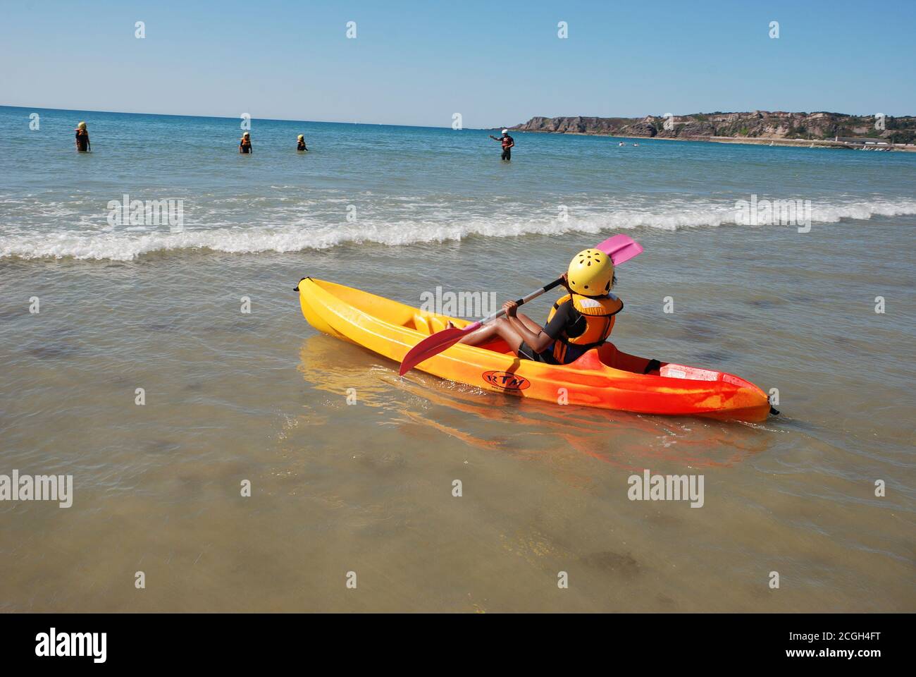 sea kayaking in Brittany Stock Photo - Alamy