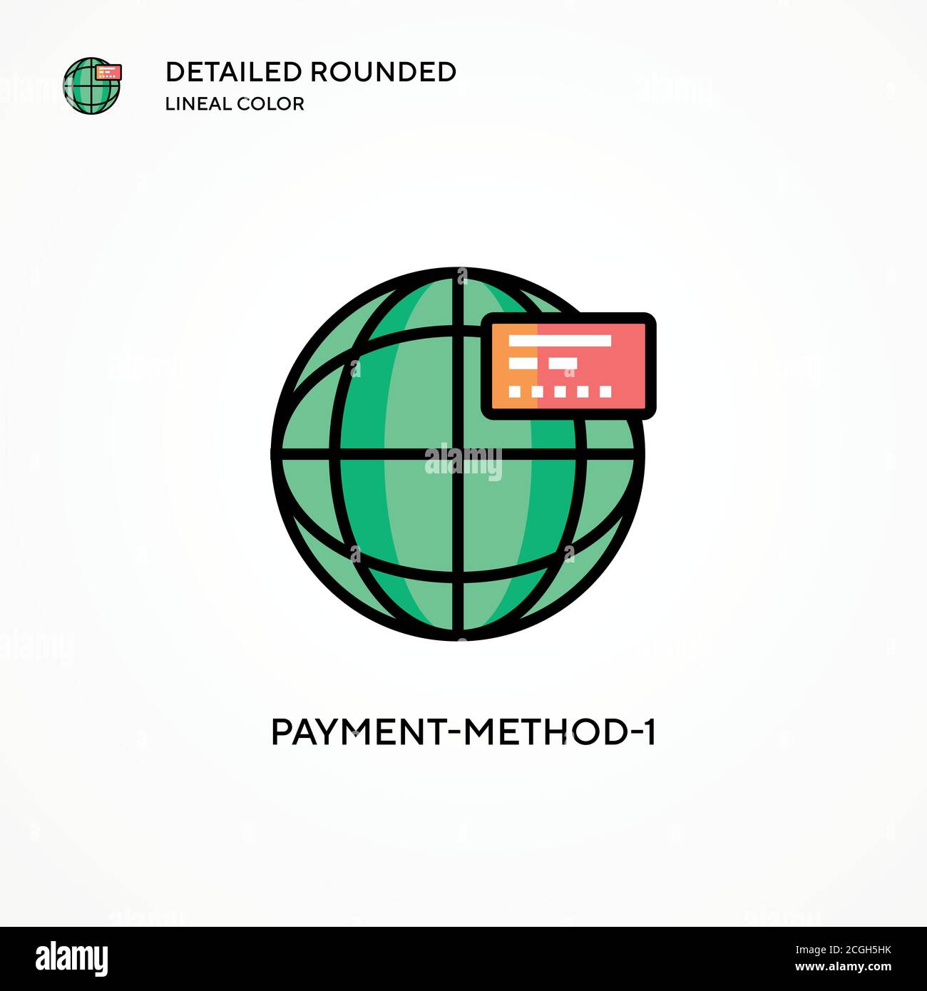 Payment-method-1 vector icon. Modern vector illustration concepts. Easy ...