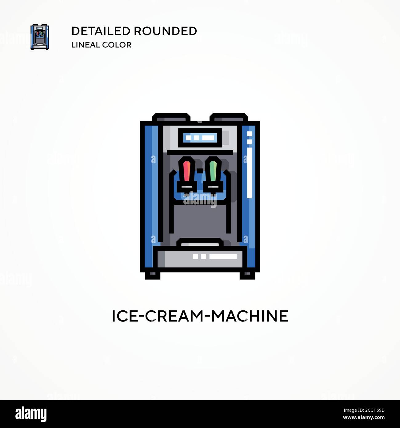 Icecreammachine vector icon. Modern vector illustration concepts