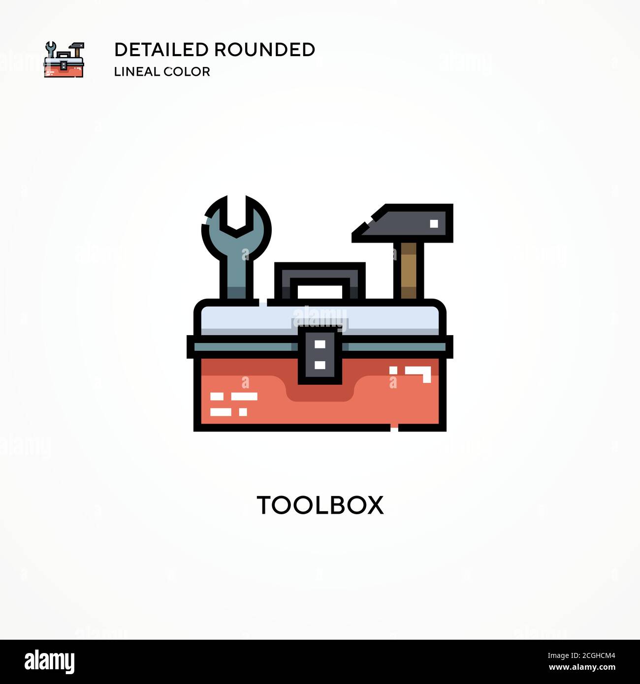 Toolbox vector icon. Modern vector illustration concepts. Easy to edit