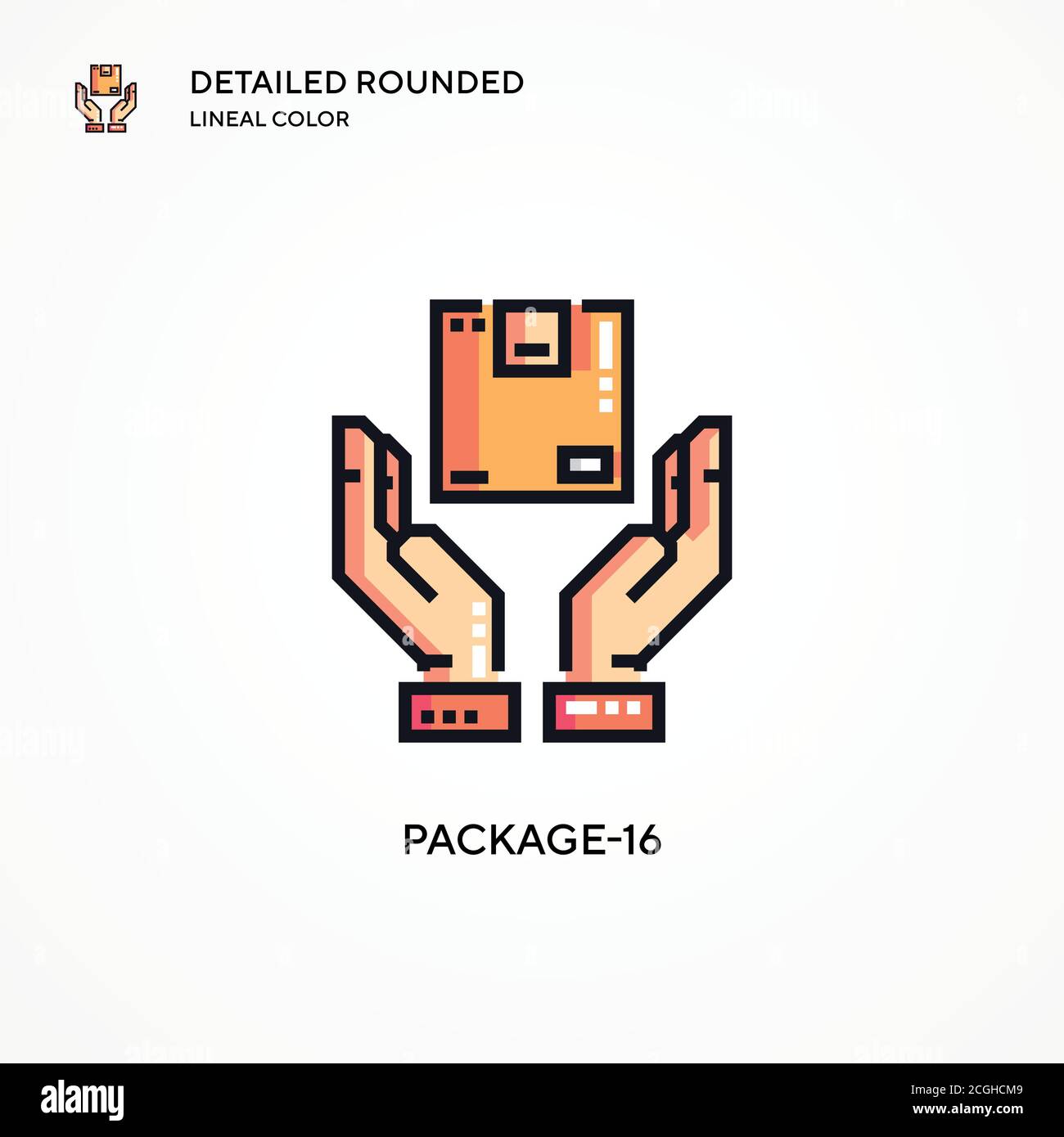 Package-16 vector icon. Modern vector illustration concepts. Easy to edit and customize. Stock Vector