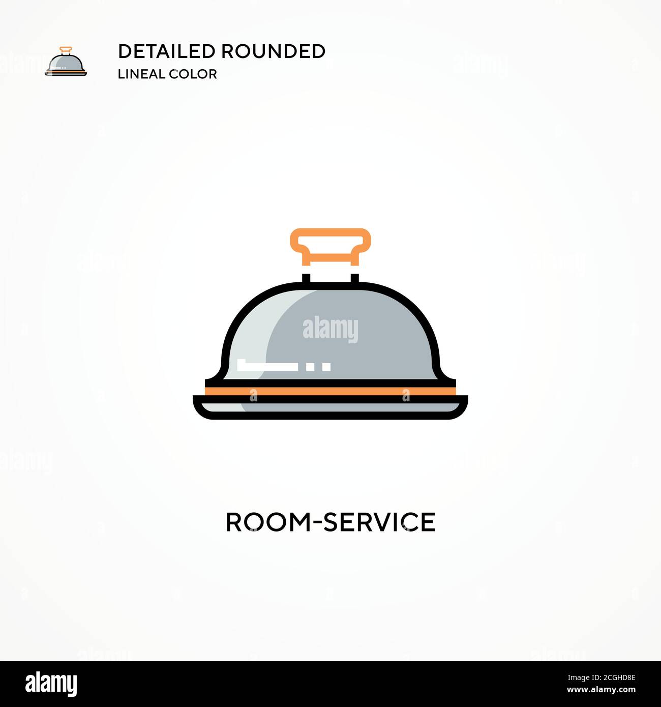 Roomservice vector icon. Modern vector illustration concepts. Easy to