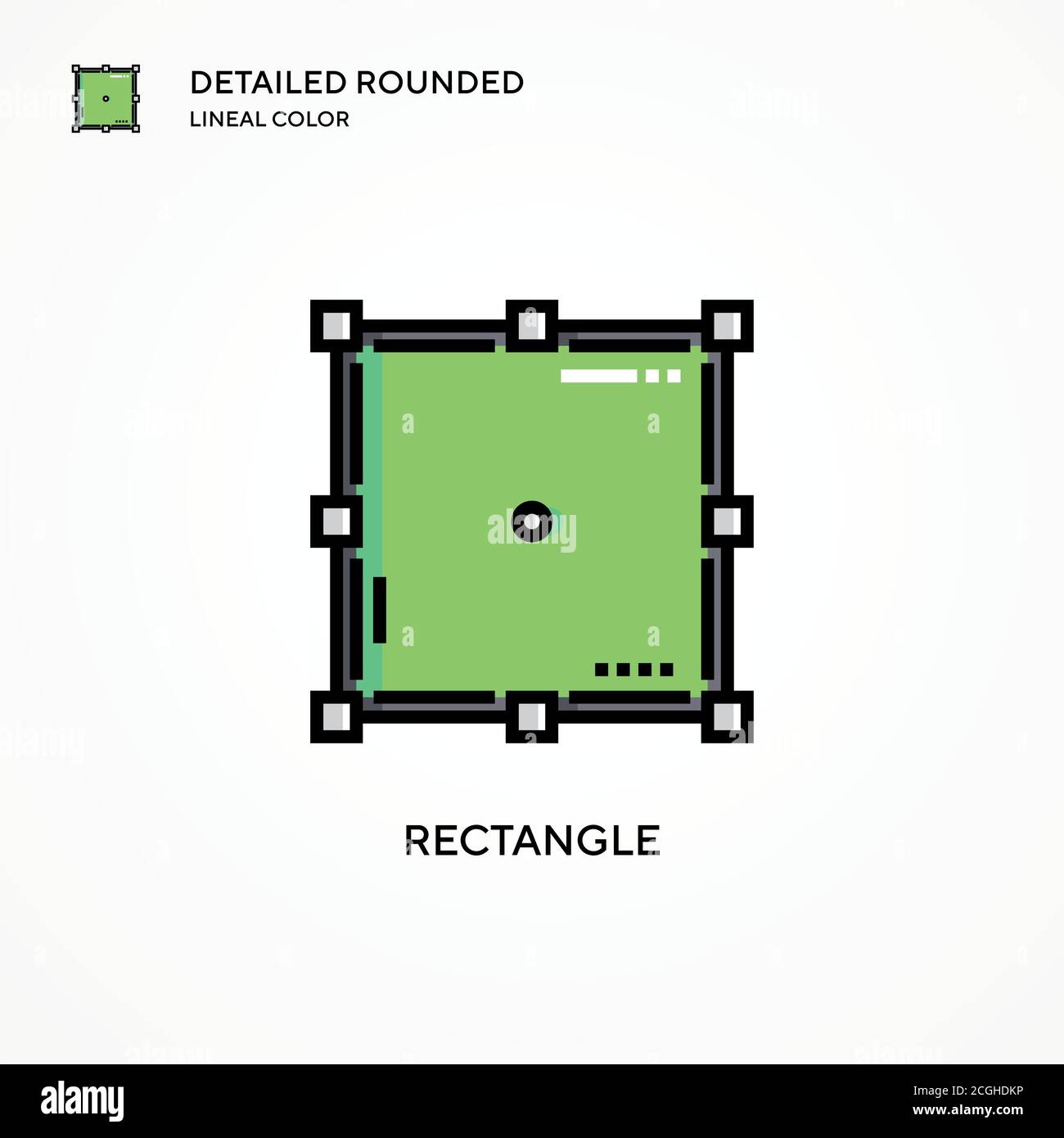 Rectangle vector icon. Modern vector illustration concepts. Easy to ...